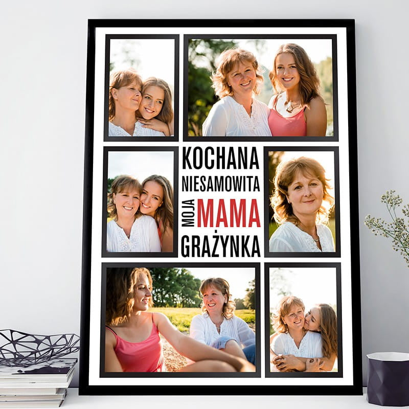 Plakat personalizowany 31x41 cm = prezent dla mamy prezent na dzień mamy prezent na dzień matki plakat na dzień mamy