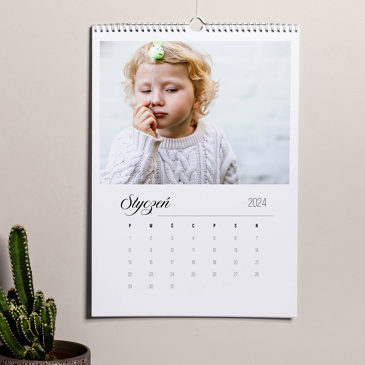 Kalendarz personalizowany wiszący - prezent na Dzień Babci i Dziadka