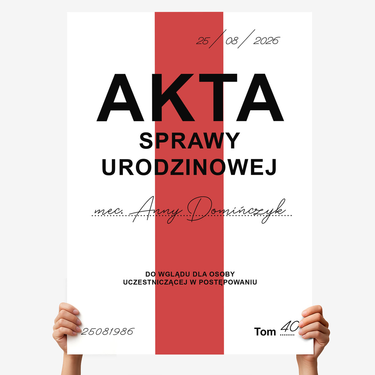 Duża kartka xxl dla prawnika - śmieszny prezent dla prawnika