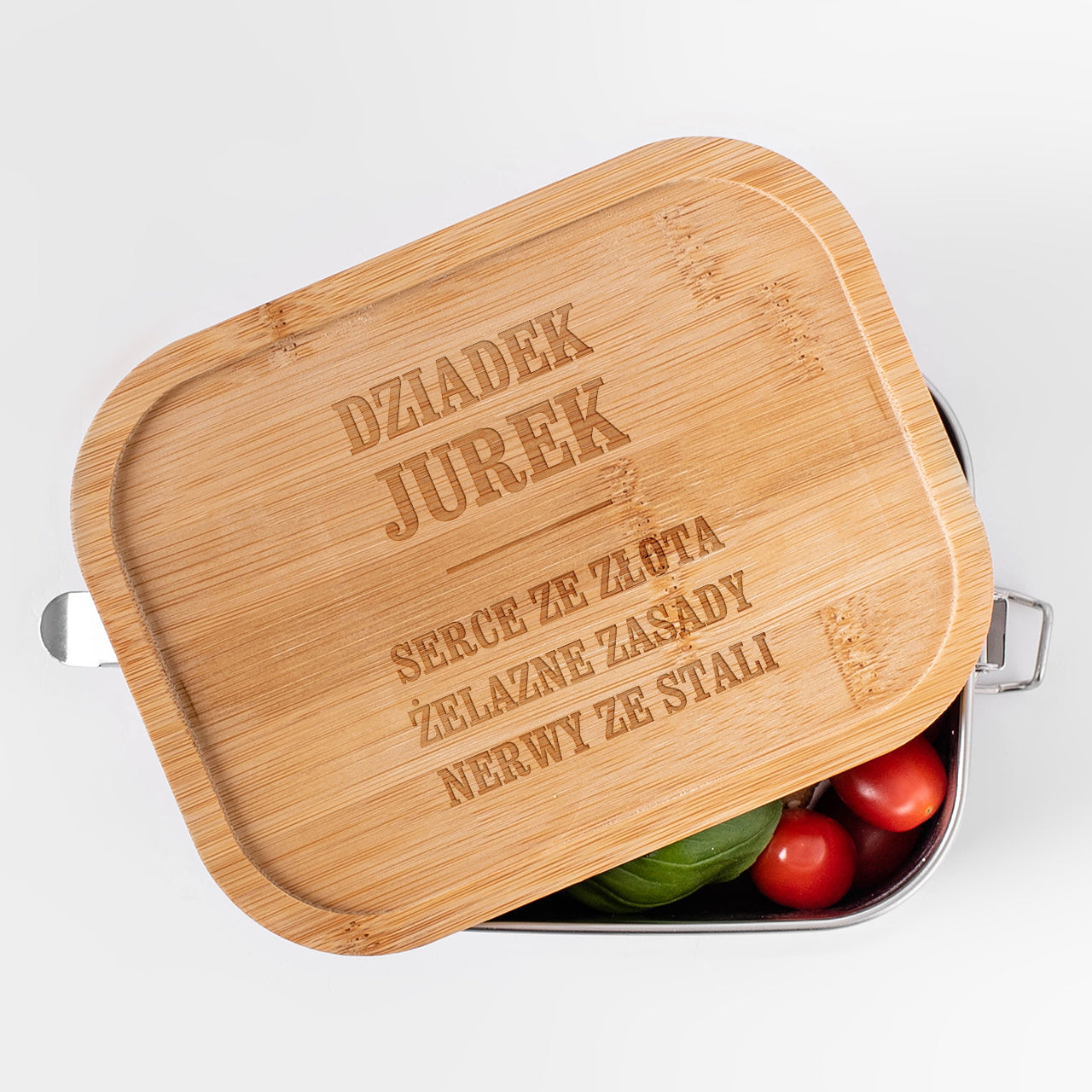 Grawerowana śniadaniówka - Serce Ze Złota - praktyczny prezent na Dzień Dziadka