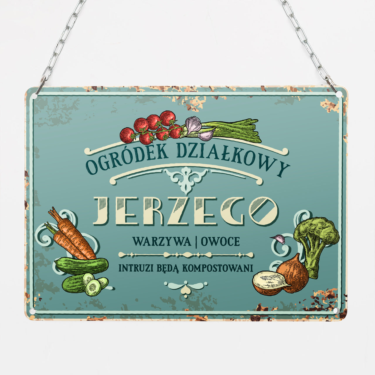 Tabliczka na prezent dla działkowca - ogródek działkowy