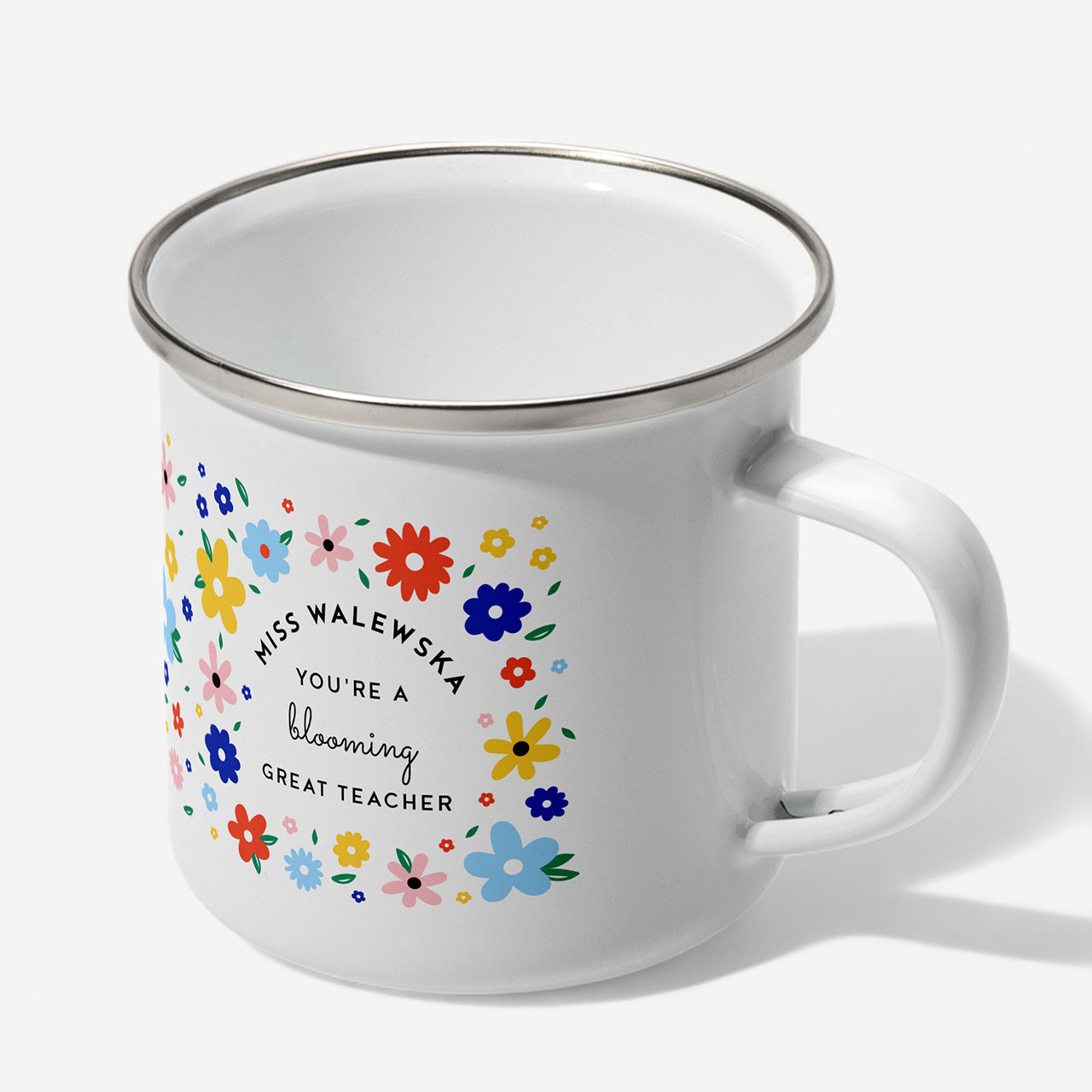 Kubek dla nauczyciela j. angielskiego - Blooming Great Techer kubek z nadrukiem prezent na Dzień Nauczyciela