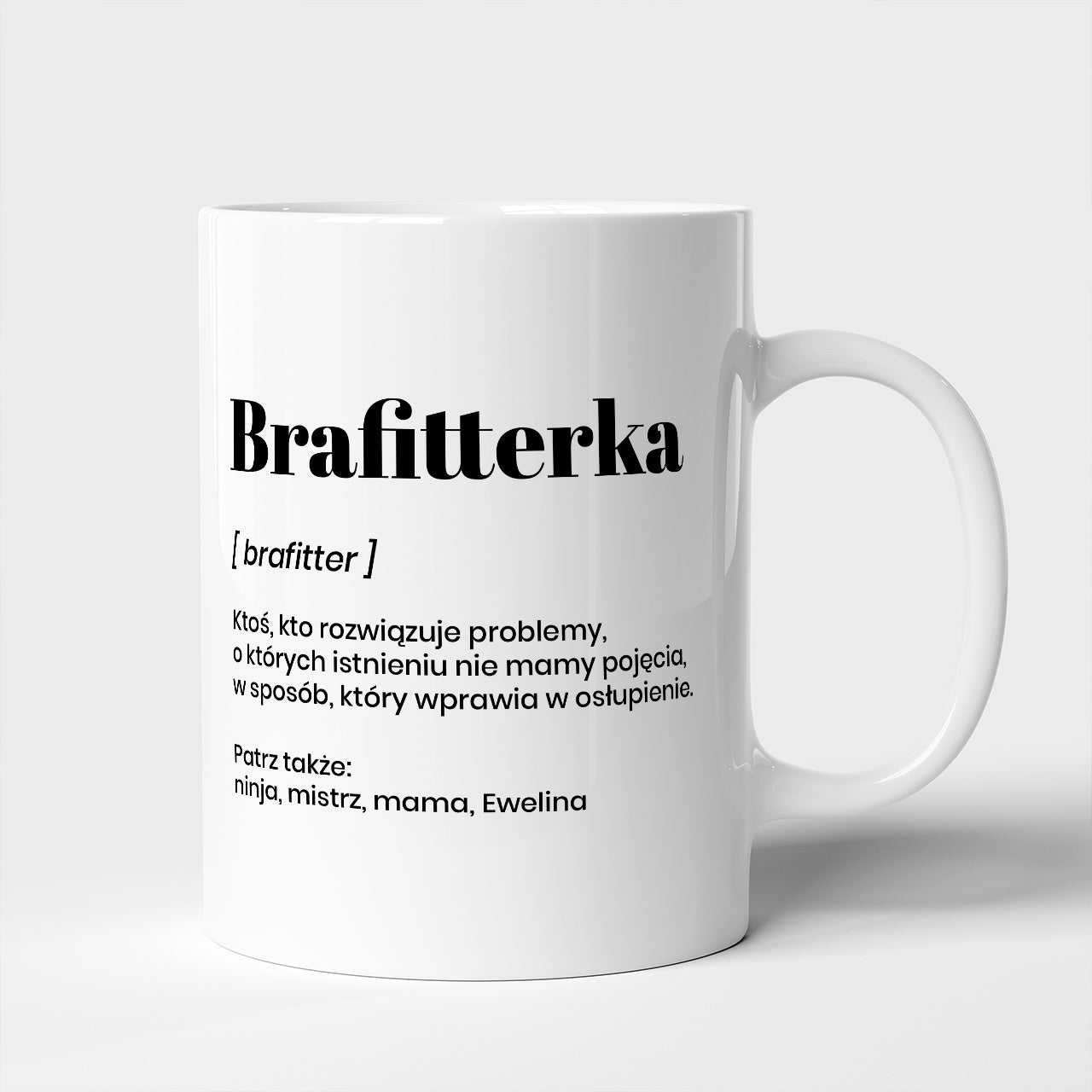 Personalizowany kubek - prezent dla brafitterki
