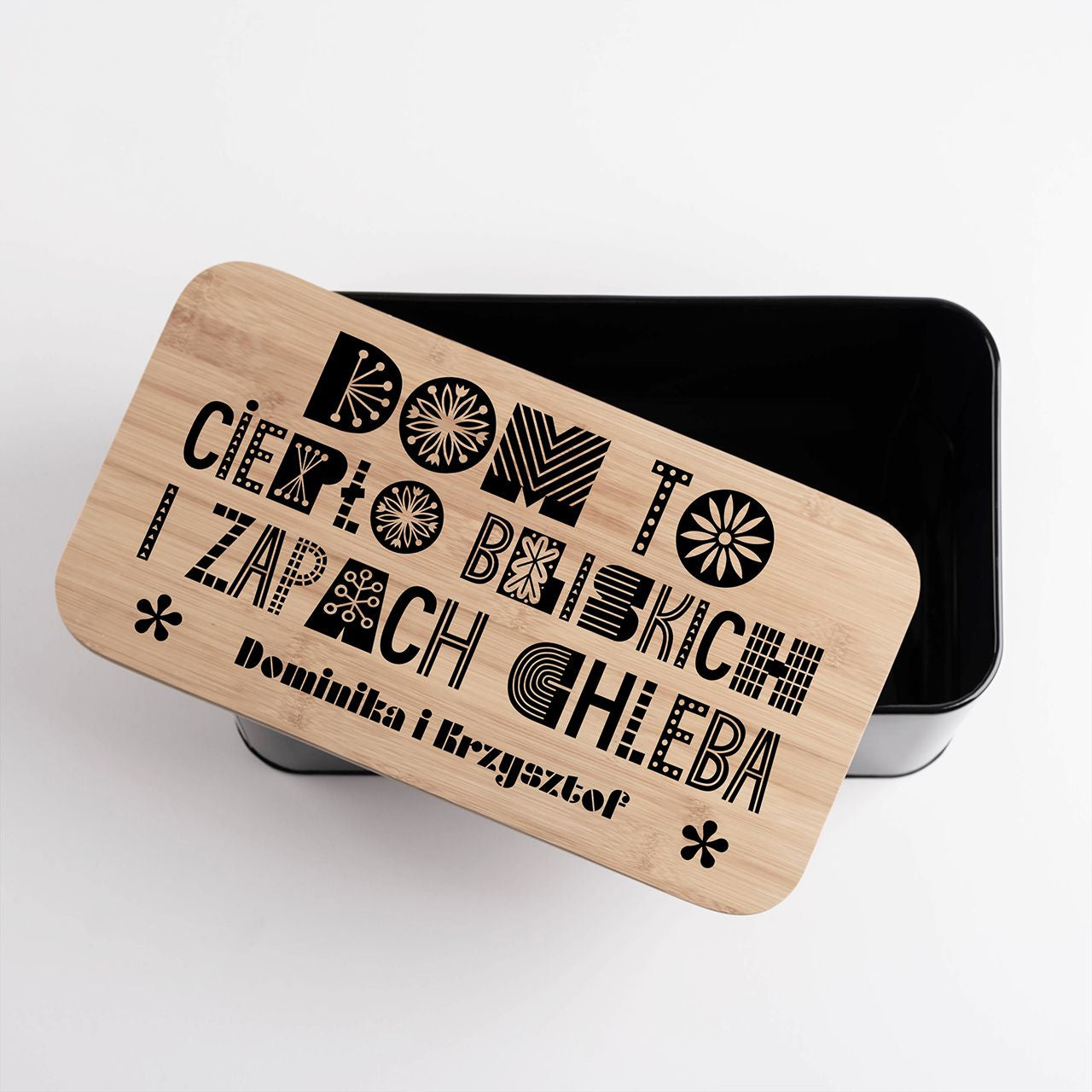 Duży chlebak personalizowany w prezencie na parapetówkę