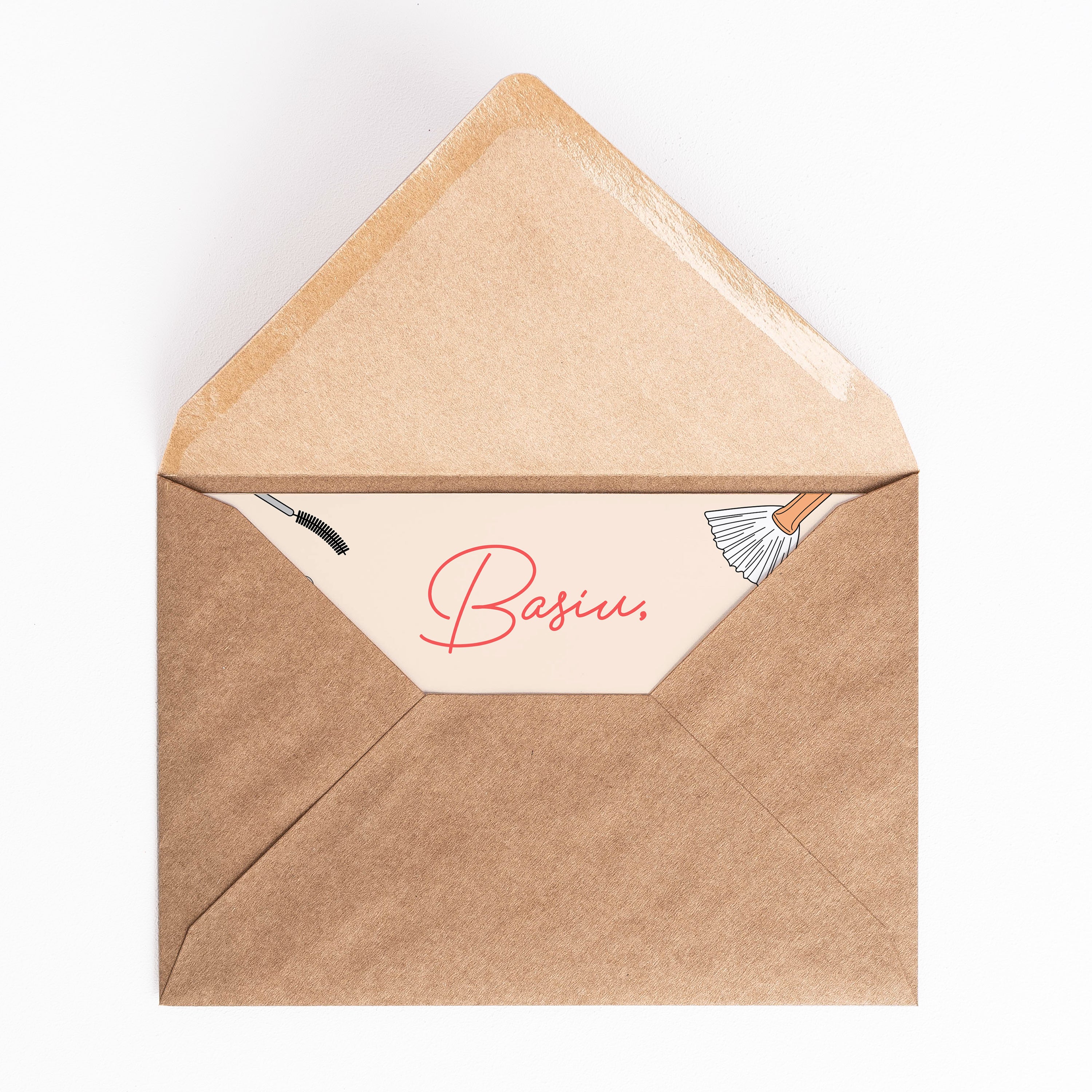 Kartka z życzeniami dla stylistki rzęs prezent dla stylistki rzęs kartka personalizowana