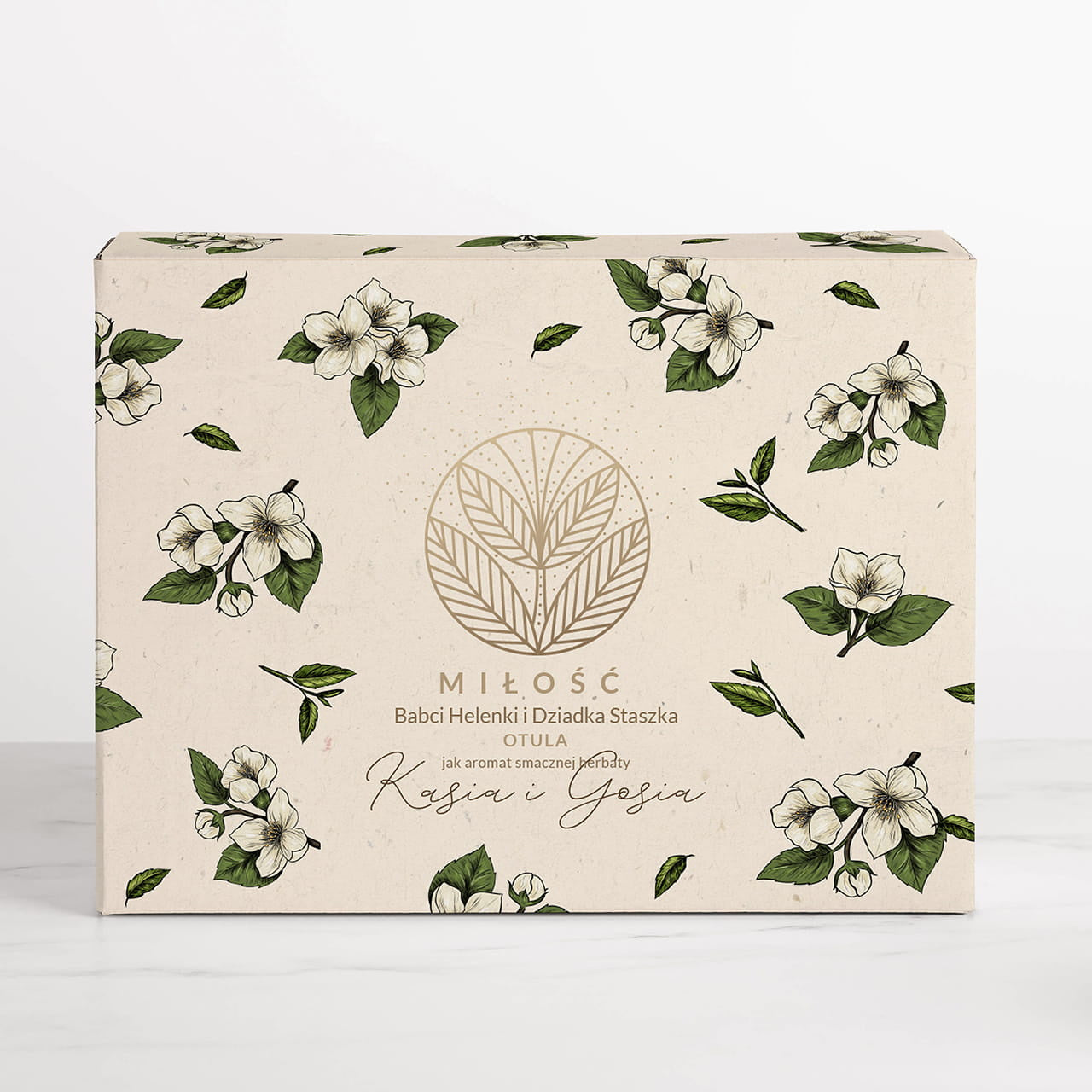 Personalizowany zestaw  herbaciany - prezent na Dzień Babci i Dziadka