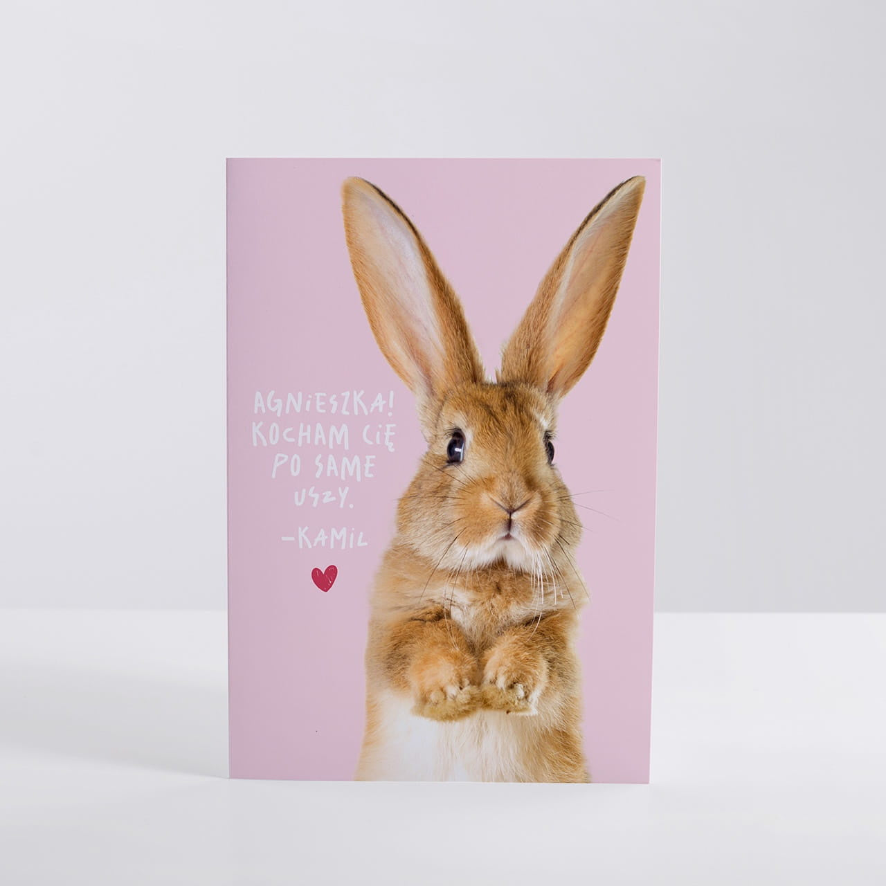 Kartka walentynkowa dla niej - Po Same Uszy
