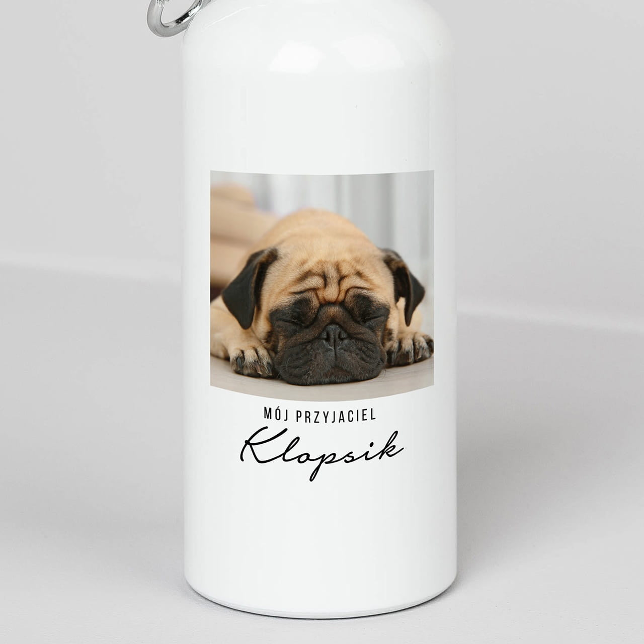 Personalizowany bidon ze zdjęciem - przyjaciel prezent dla psiarza bidon personalizowany prezent dla miłośnika psów