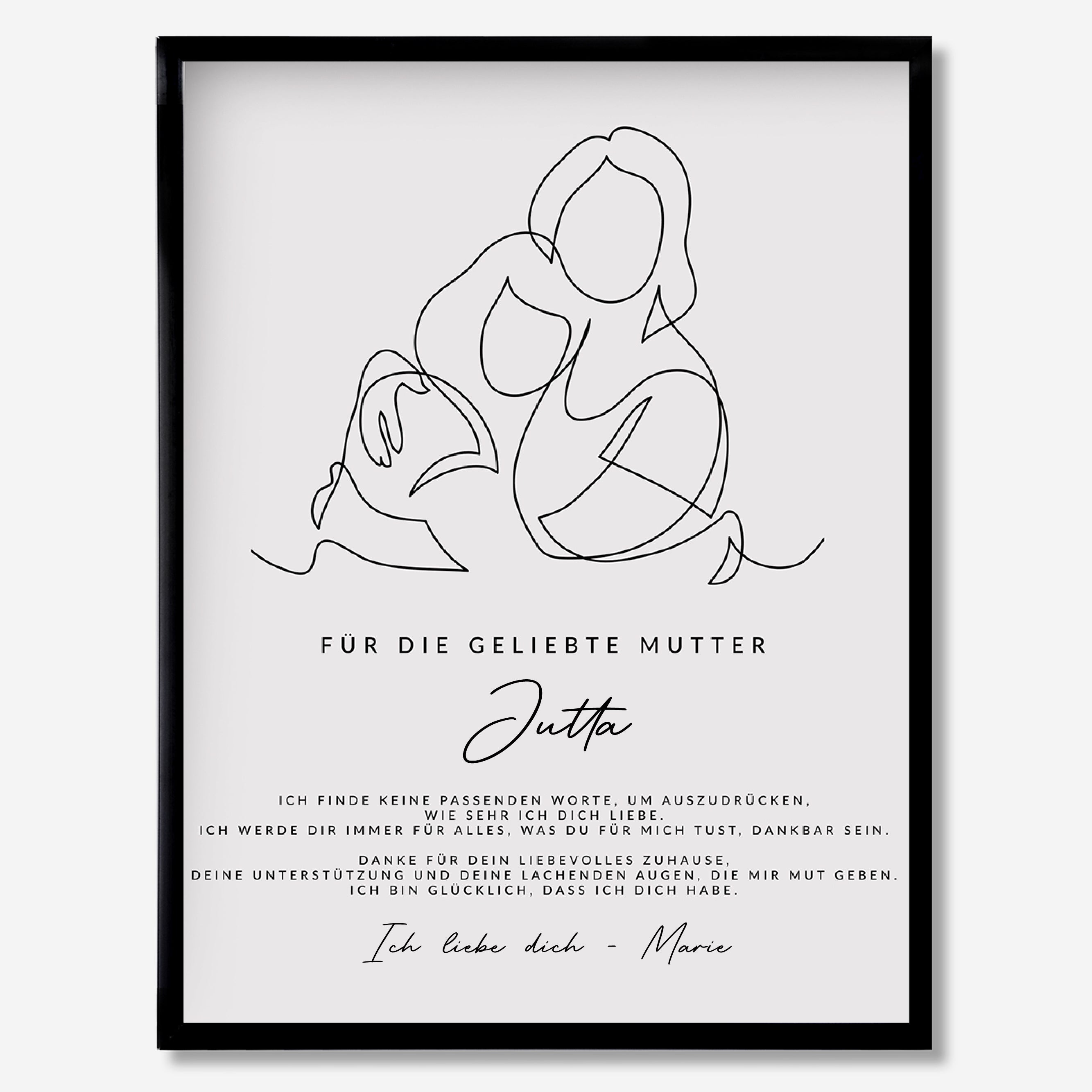 Poster zum Muttertag- Geschenk von der Tochter