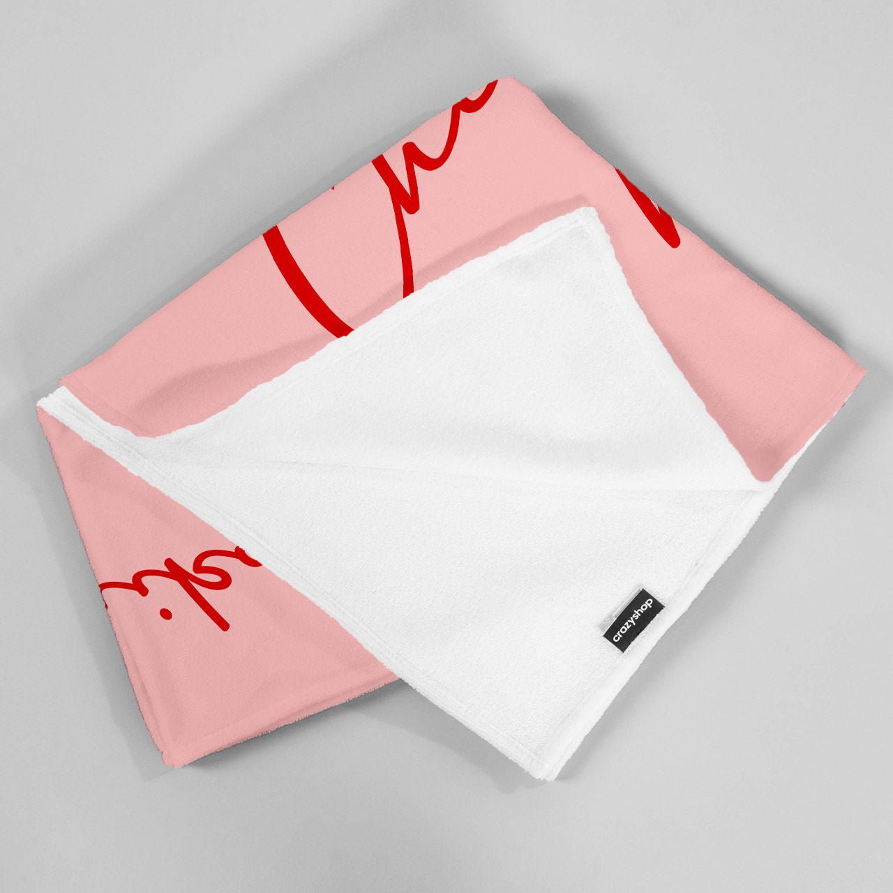 Personalizowany ręcznik kąpielowy - oryginalny prezent na walentynki