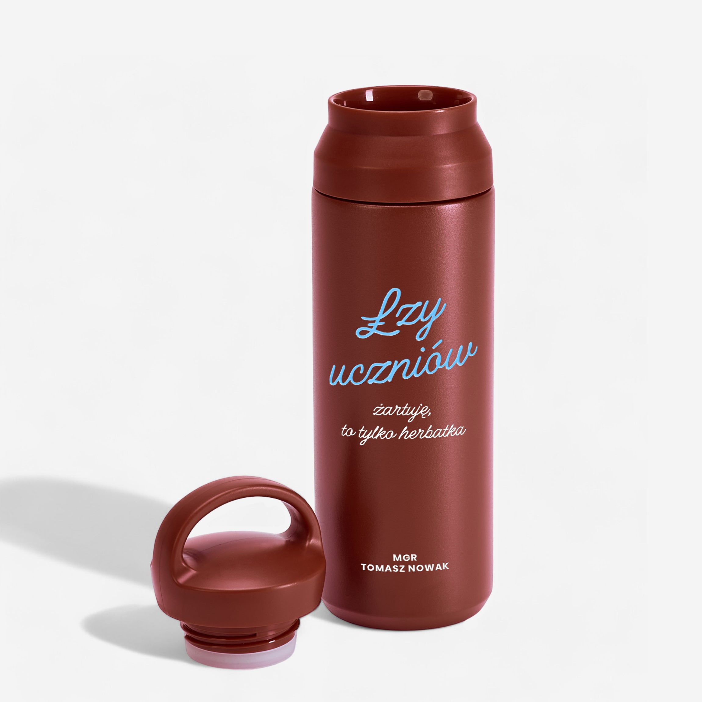 Termos personalizowany dla nauczyciela - łzy uczniów personalizowany termos z uchwytem   