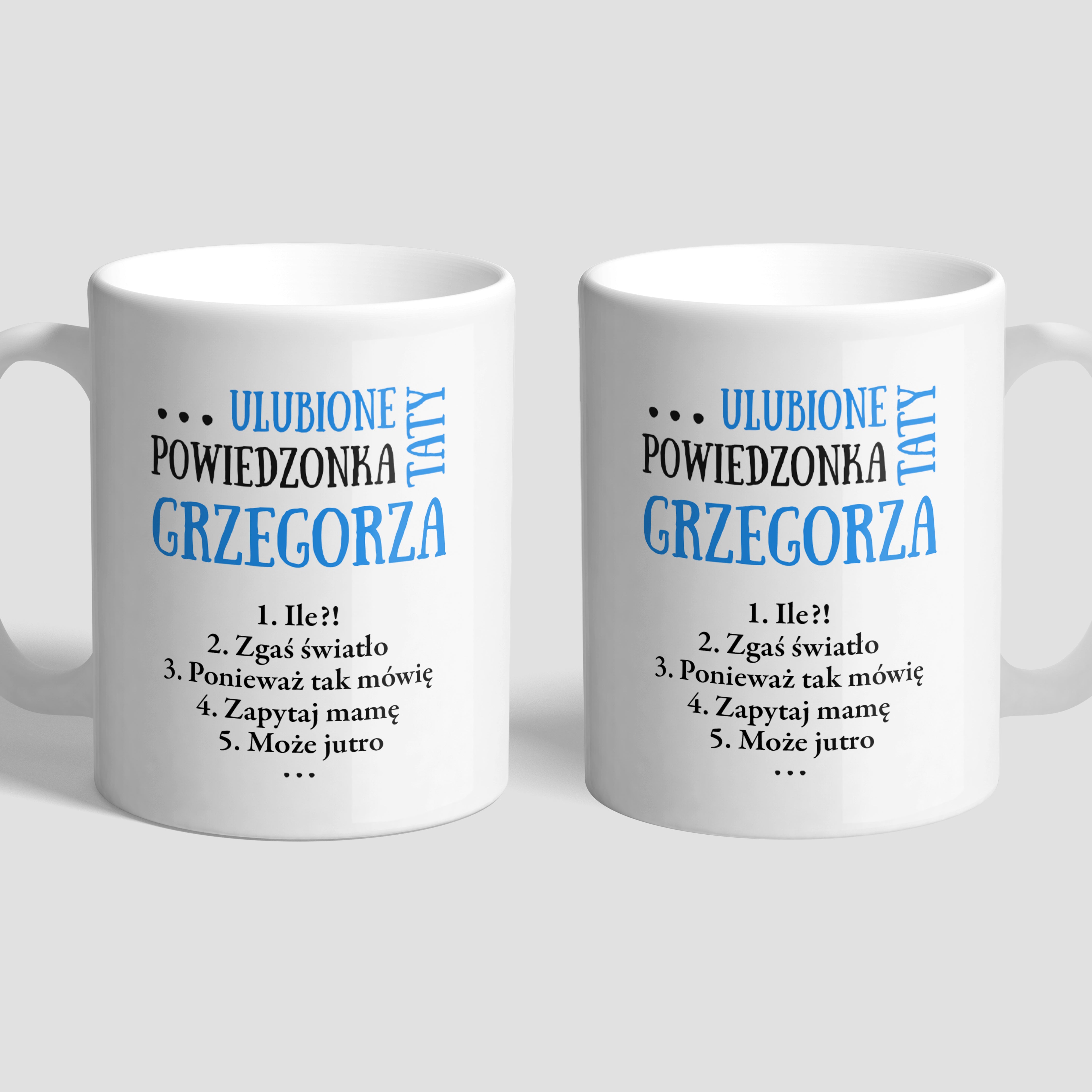 Śmieszny kubek na Dzień Taty - Powiedzonka Taty prezent na Dzień Ojca kubek dla taty kubek z nadrukiem