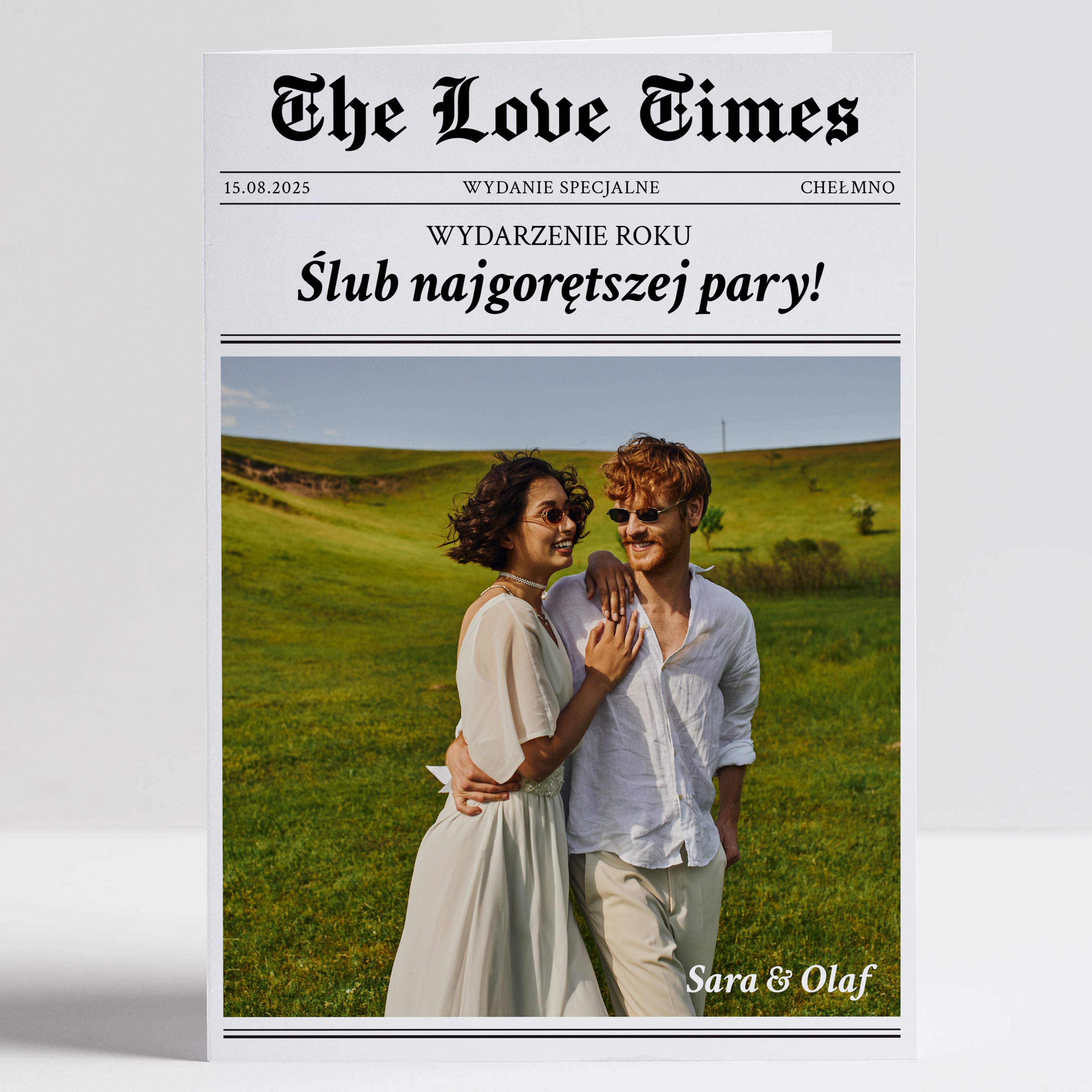 Kartka ze zdjęciem na Ślub