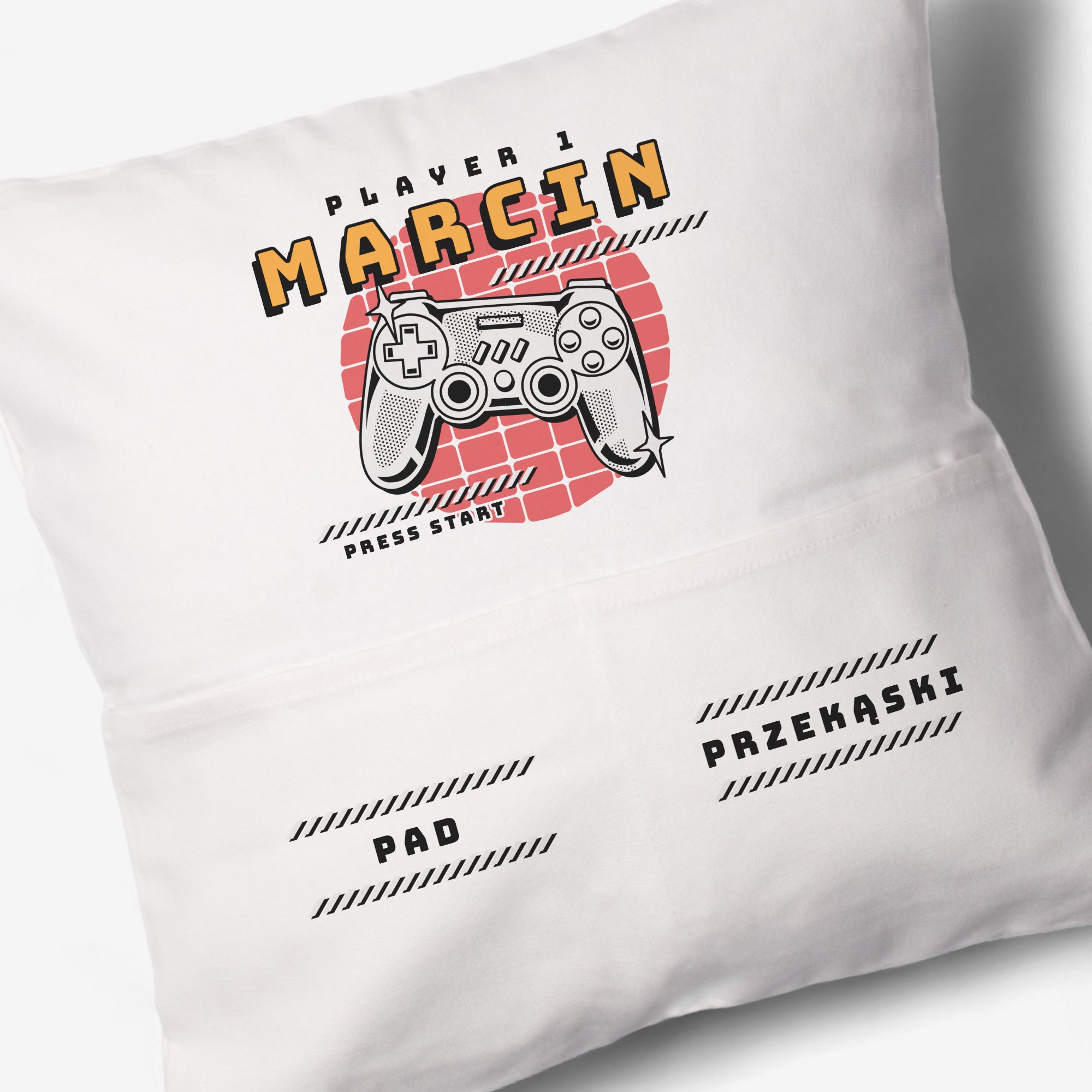 Poduszka z kieszeniami dla gracza