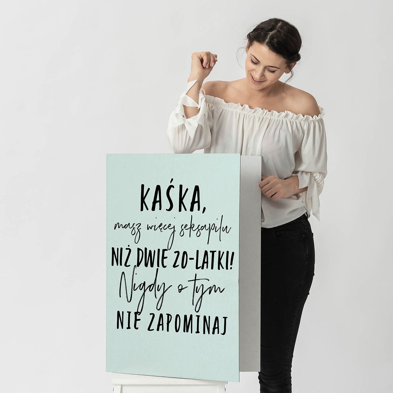 Personalizowana kartka XXL - prezent na 40 urodziny dla koleżanki