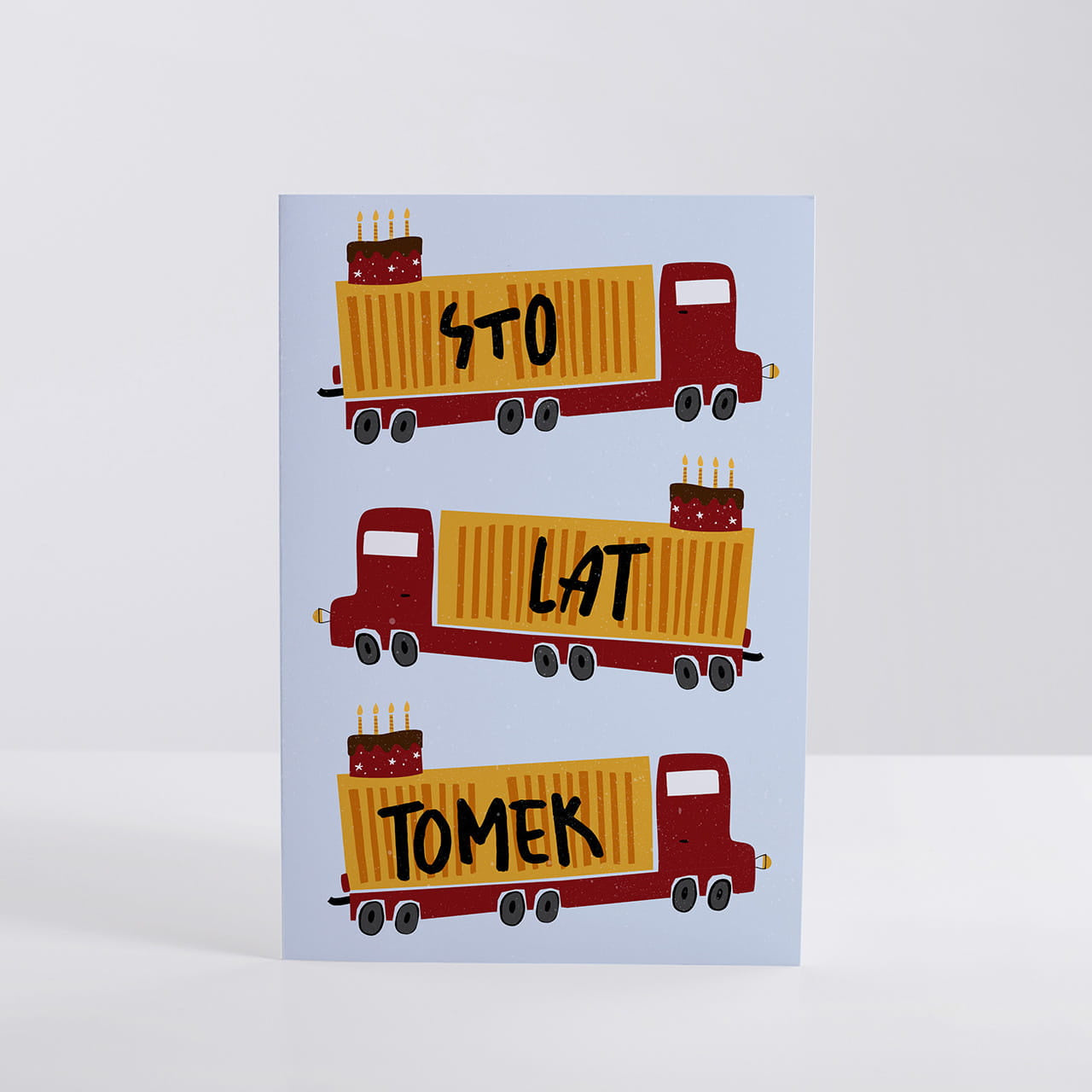 Kartka dla kierowcy tira prezent dla kierowcy tira prezent dla tirowca personalizowana kartka