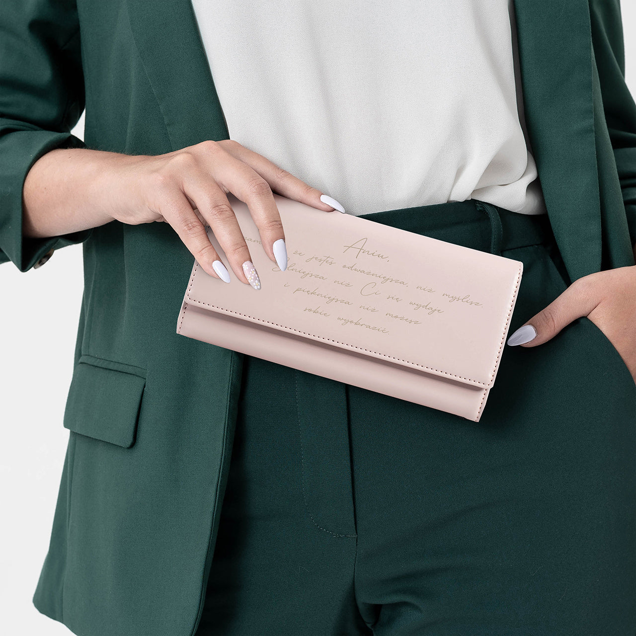 Portfel skórzany dla córki - dedykacja