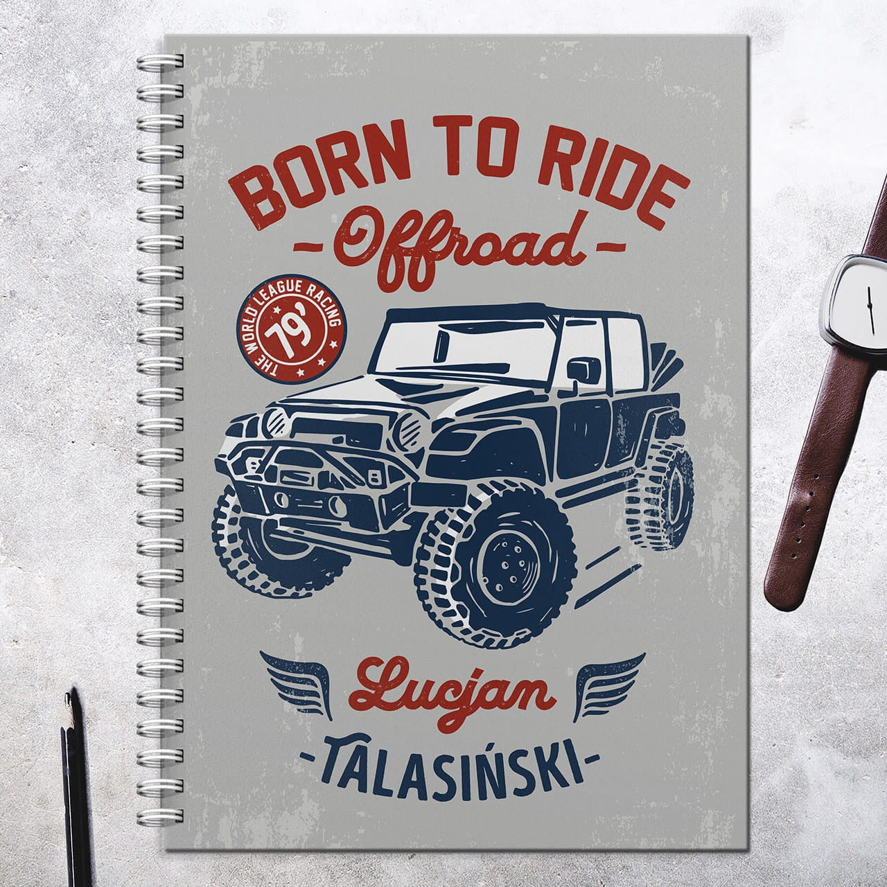 Notes personalizowany dla fana offroadu