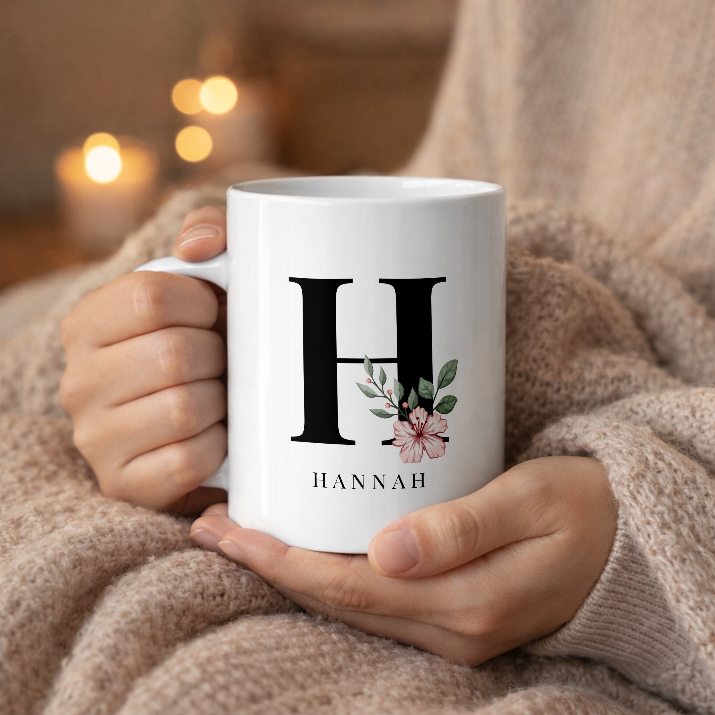 Personalisierte Tasse mit Initiale - Besonderes Geschenk