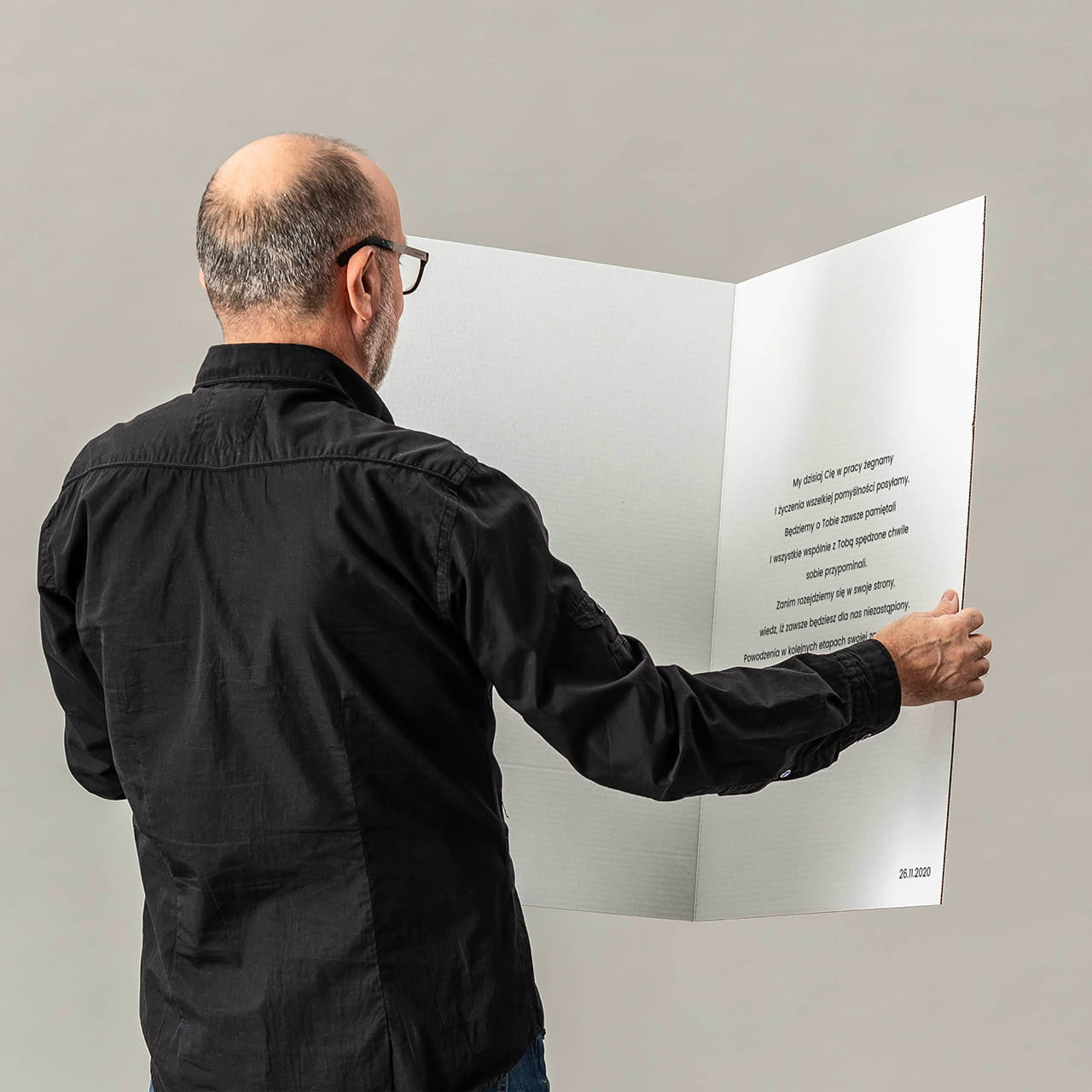 Kartka A4 personalizowana na pożegnanie z pracy