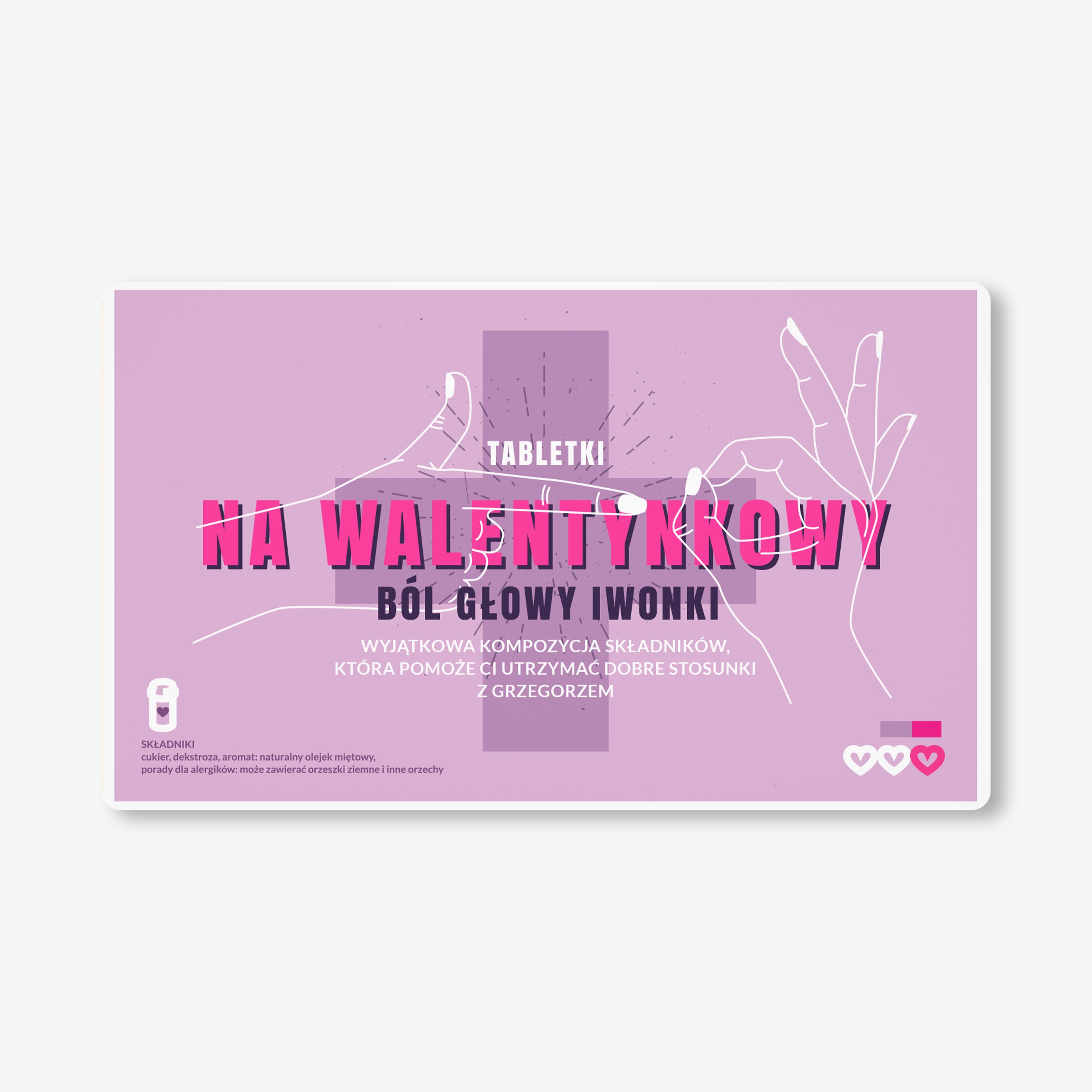 Personalizowane opakowanie na miętówki/cukierki - upominek dla ukochanej