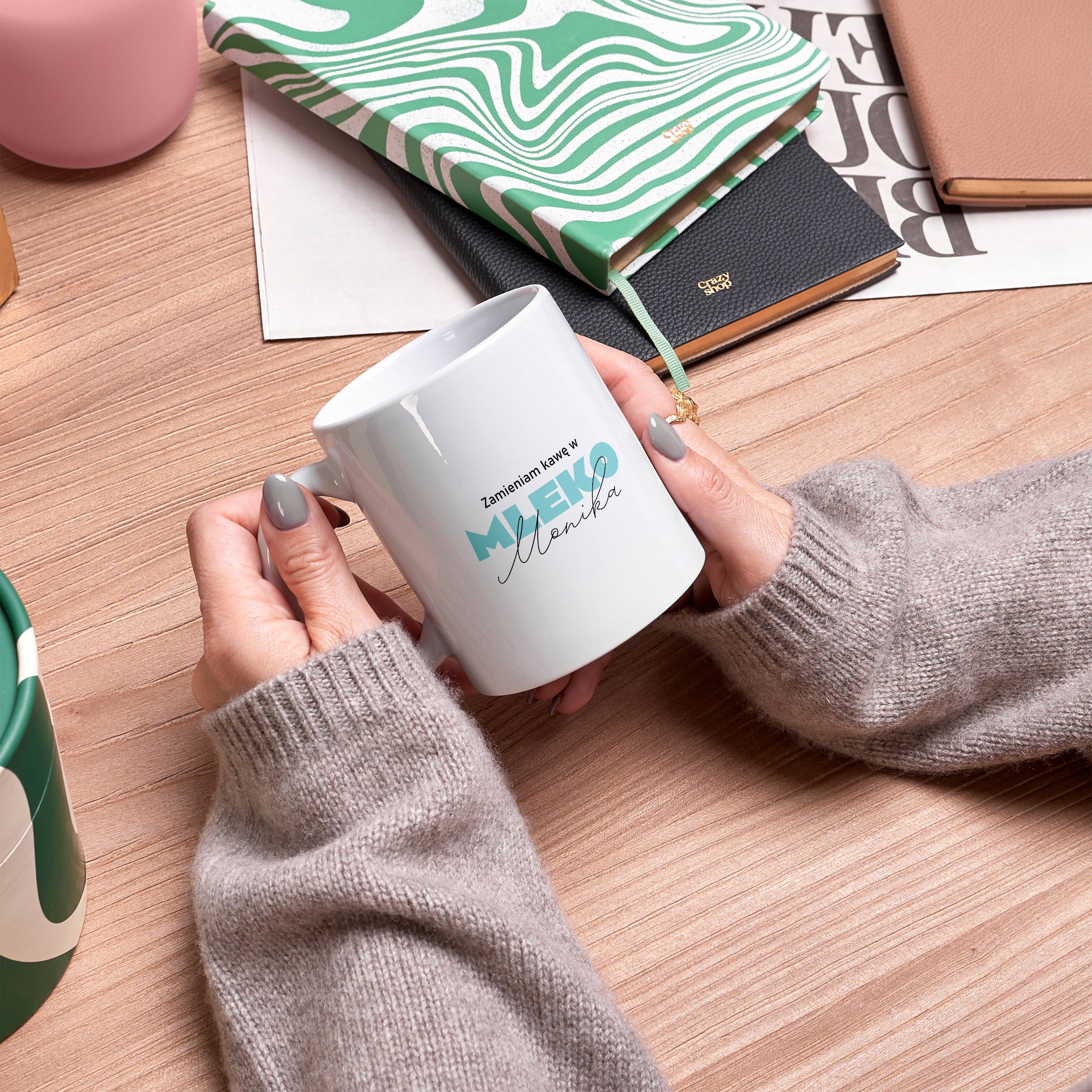 Personalizowany kubek z nadrukiem dla przyszłej mamy kubek personalizowany prezent dla przyszłej mamy