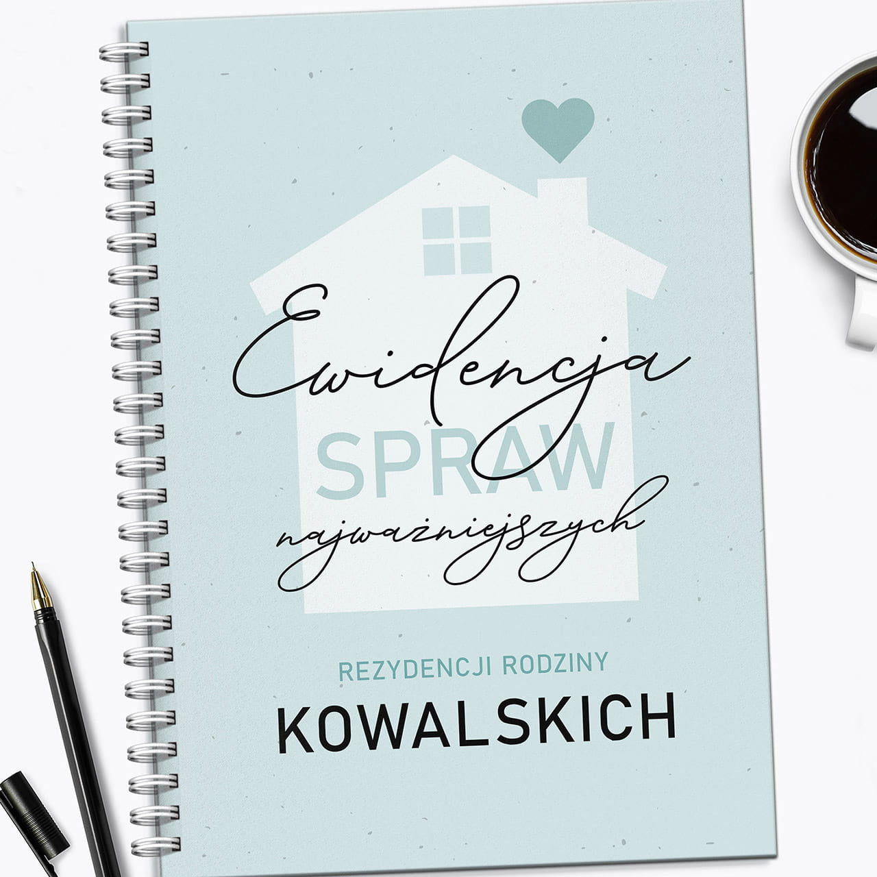 Personalizowany notatnik na upominek z okazji parapetówki prezent na parapetówkę prezent do nowego domu