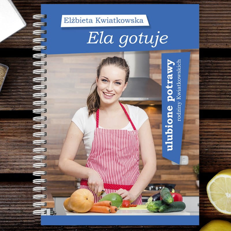 Personalizowany zeszyt na przepisy prezent dla kucharki zeszyt na przepisy kuchnia upominek