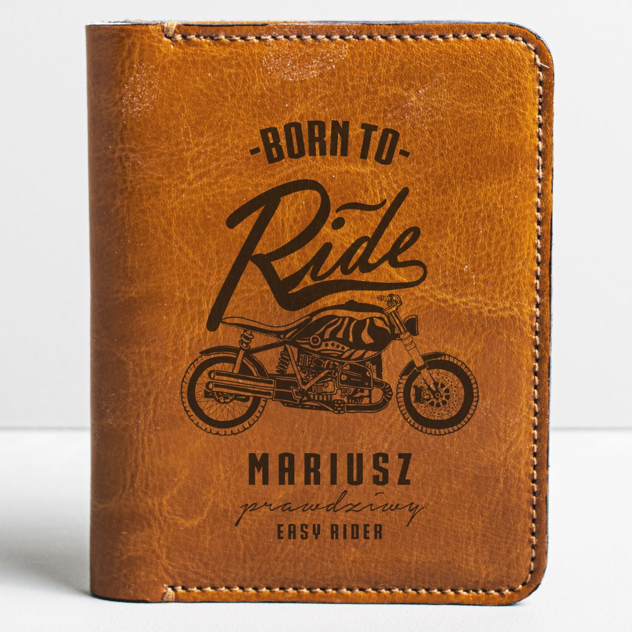 Portfel dla motocyklisty - Born To Ride prezent dla motocyklisty prezent dla fana motocykli