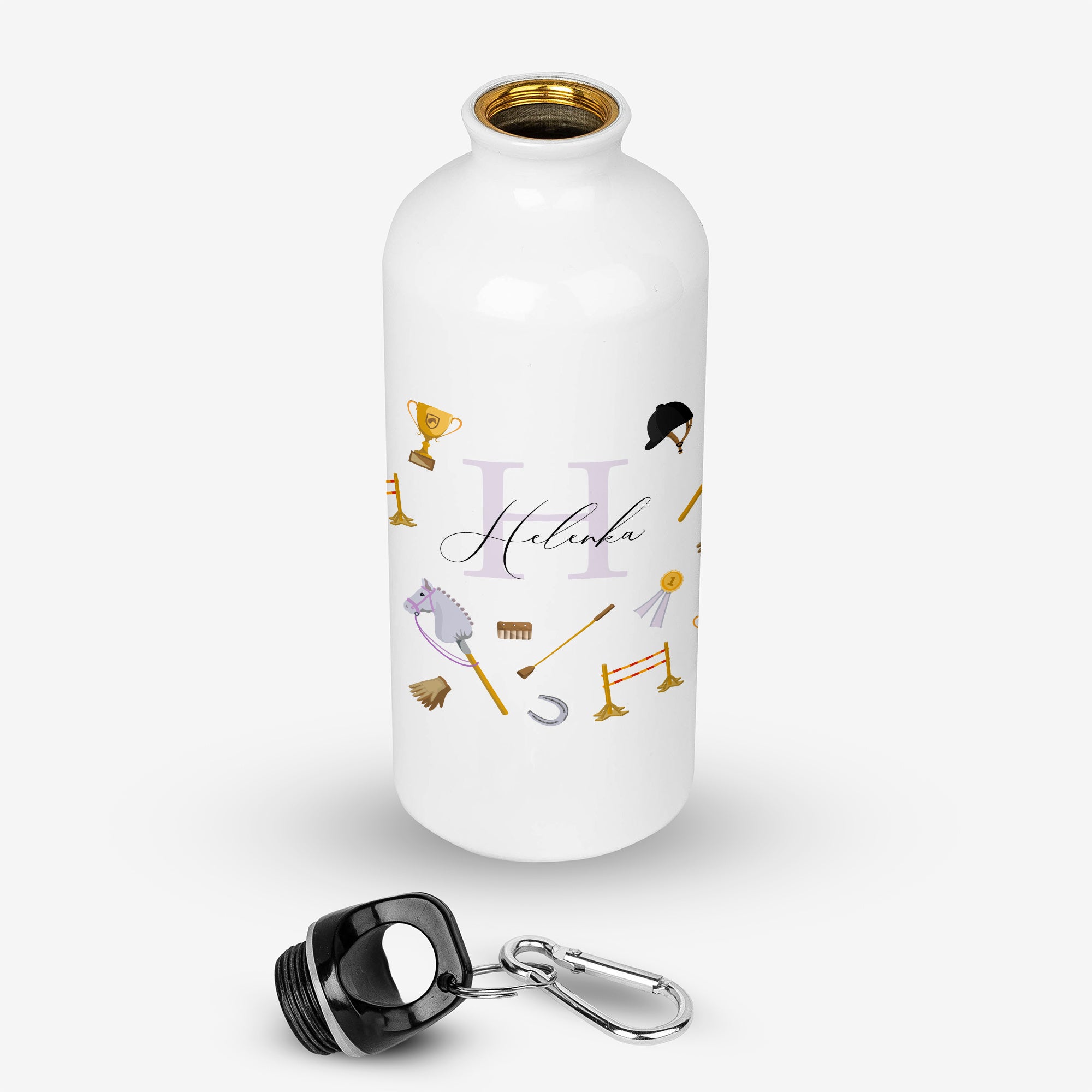 Bidon z nadrukiem - prezent dla miłośniczki hobby horse