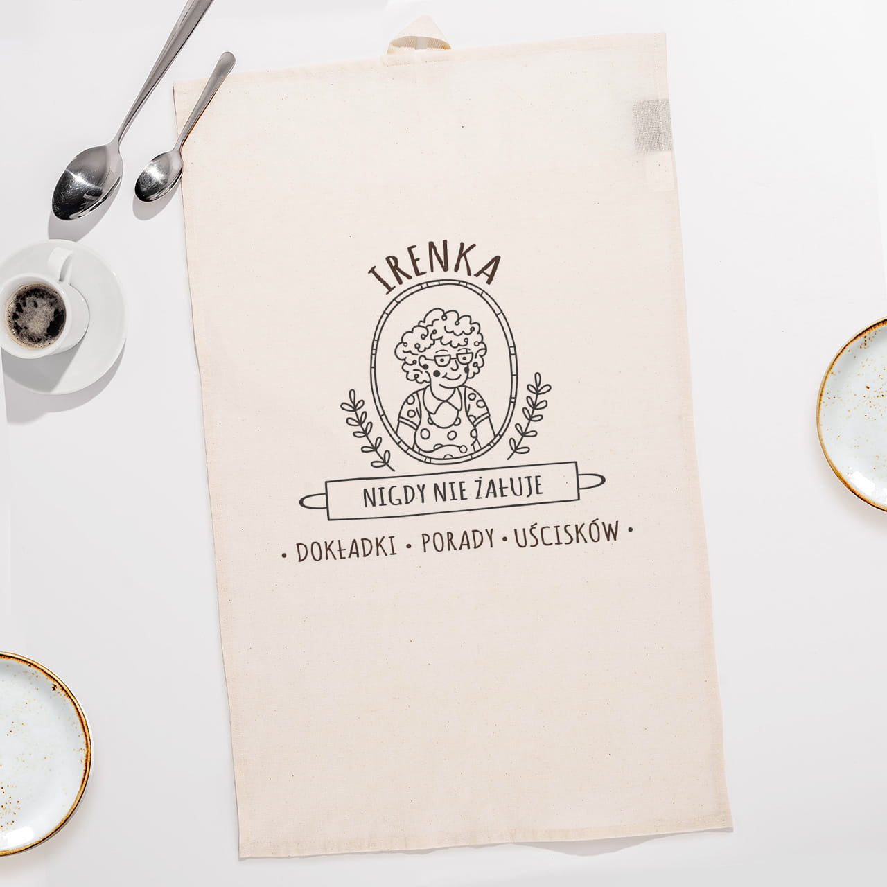 Kuchenny ręcznik dla babci prezent dla babci prezent na dzień babci ręcznik kuchenny ręcznik do kuchni