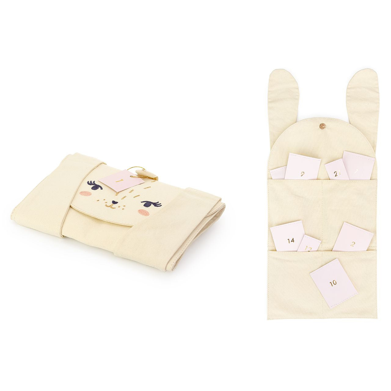 Kalendarz adwentowy z biżuterią dla dziecka - króliczek