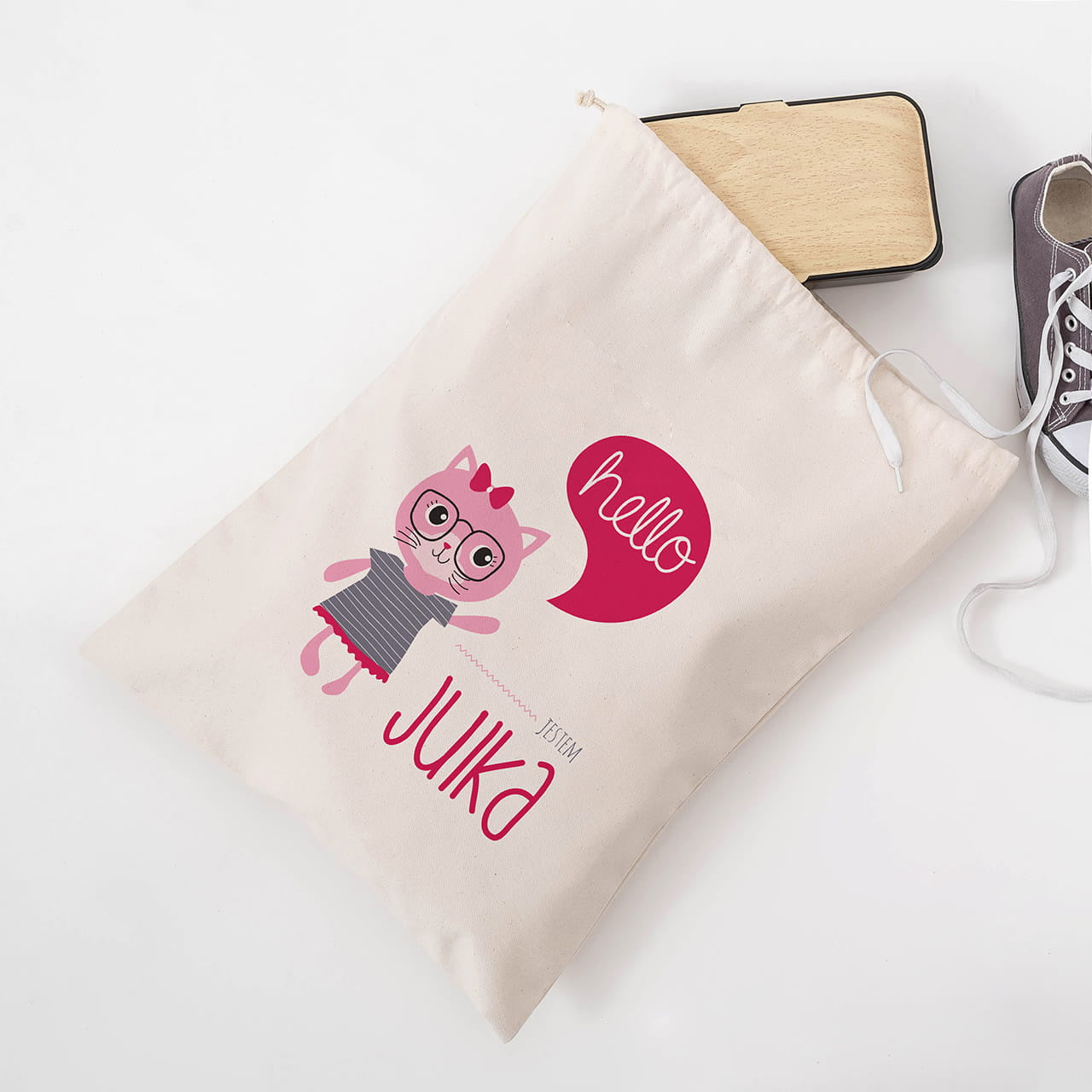 Personalizowany worek do przedszkola na prezent dla dziewczynki