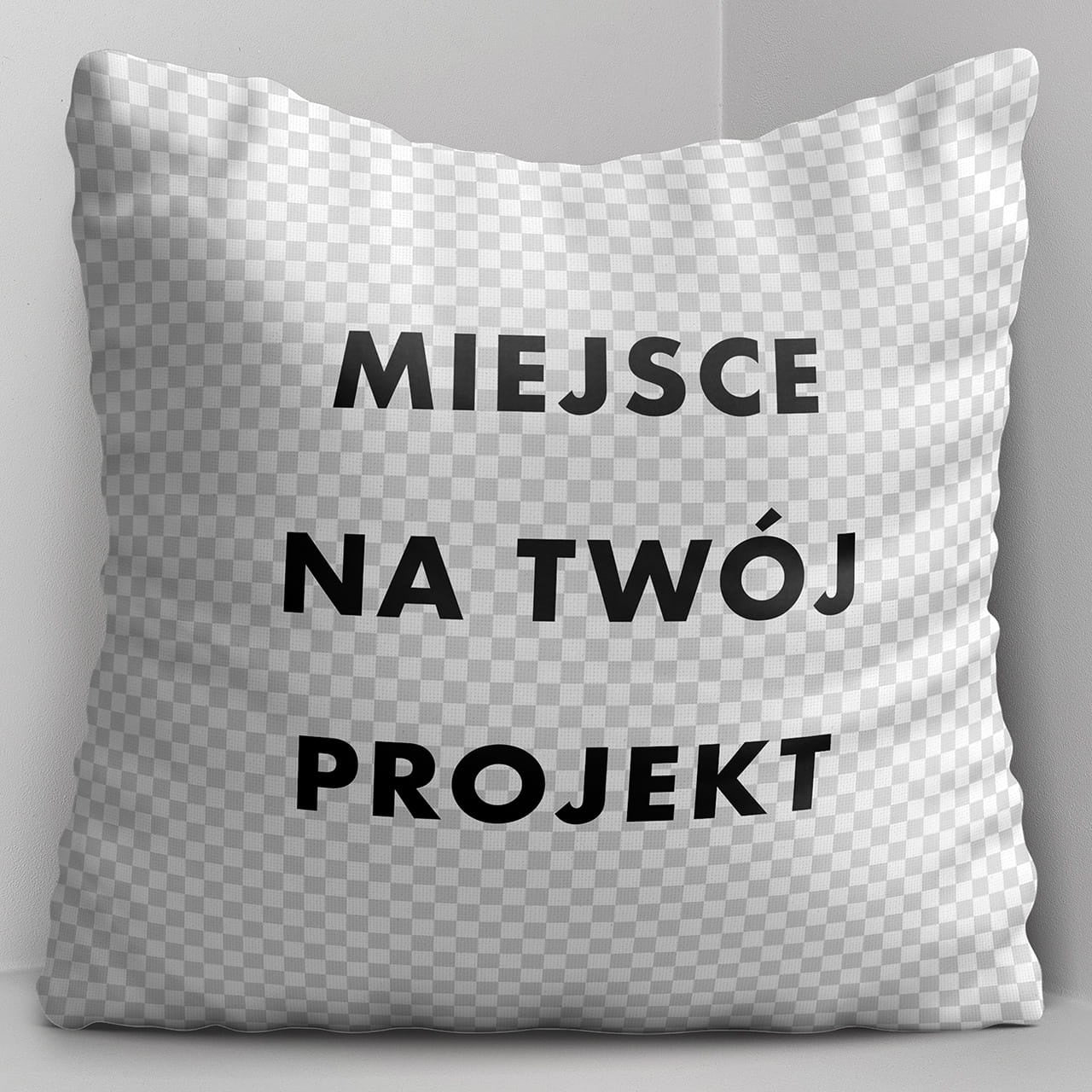 Duża poduszka z własnym projektem