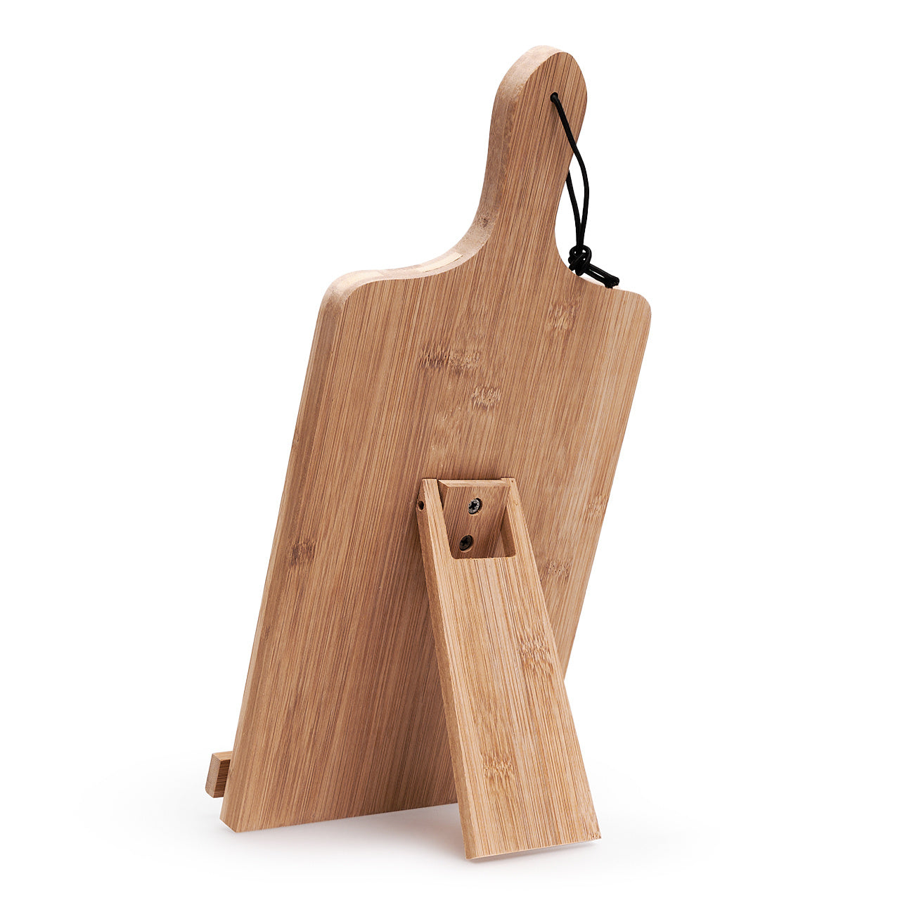 Bambusowa podstawka na przepiśnik - prezent na parapetówkę podstawka kuchenna upominek prezent na nowy dom