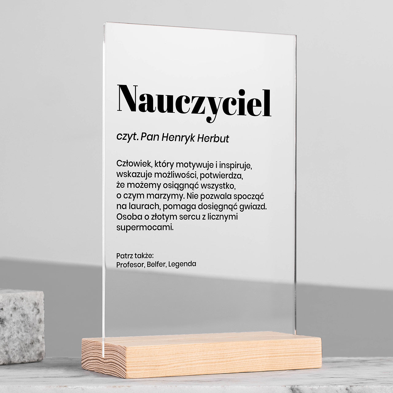 Personalizowana statuetka - prezent na Dzień Nauczyciela