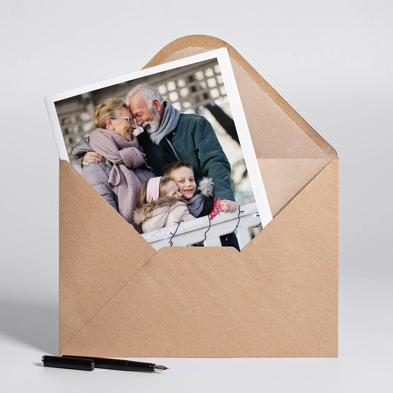 Kartka na Dzień Babci i Dziadka - kartka ze zdjęciem upominek na Dzień Babci i Dziadka