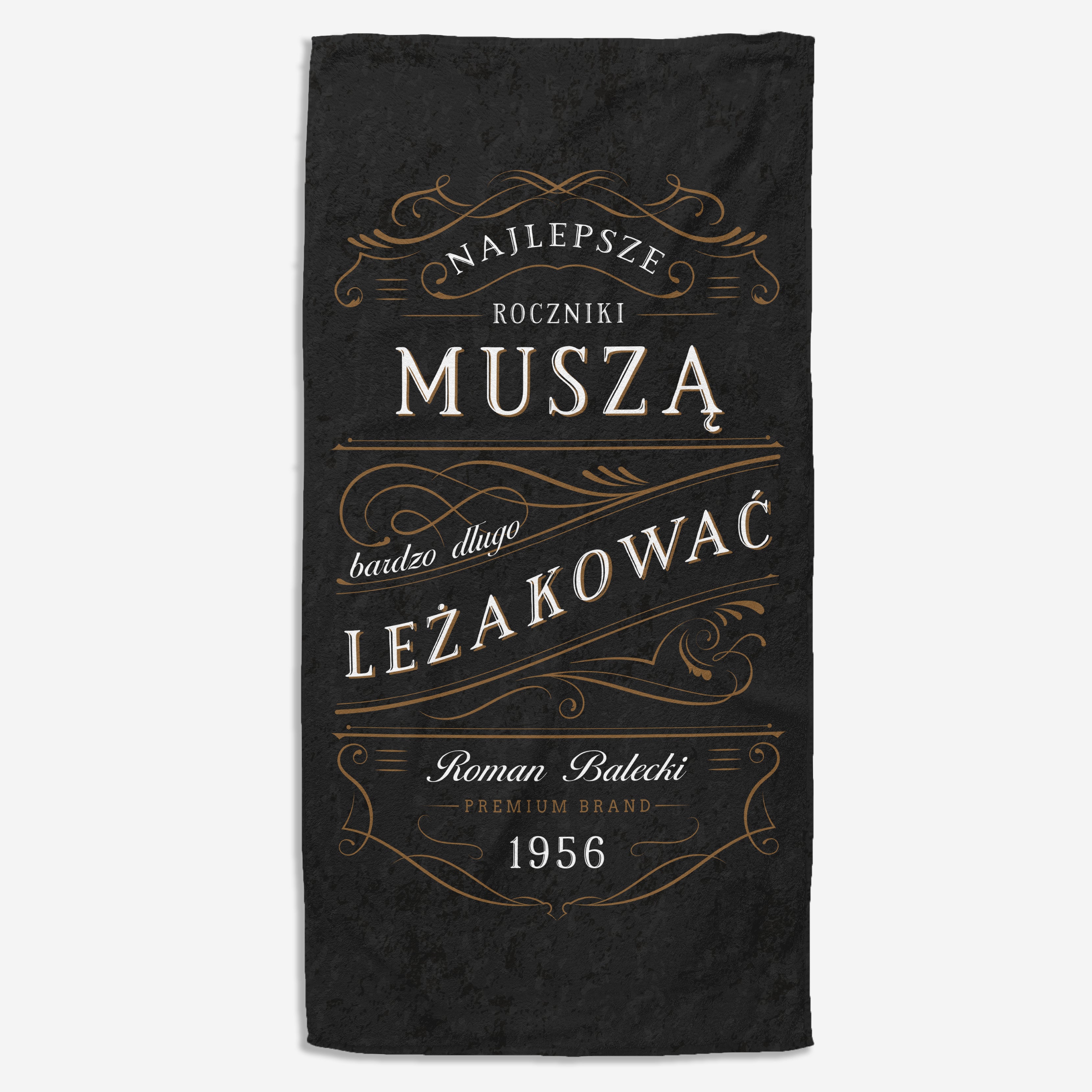 Ręcznik z oryginalnym nadrukiem - prezent dla miłośnika whisky prezent dla niego na urodziny