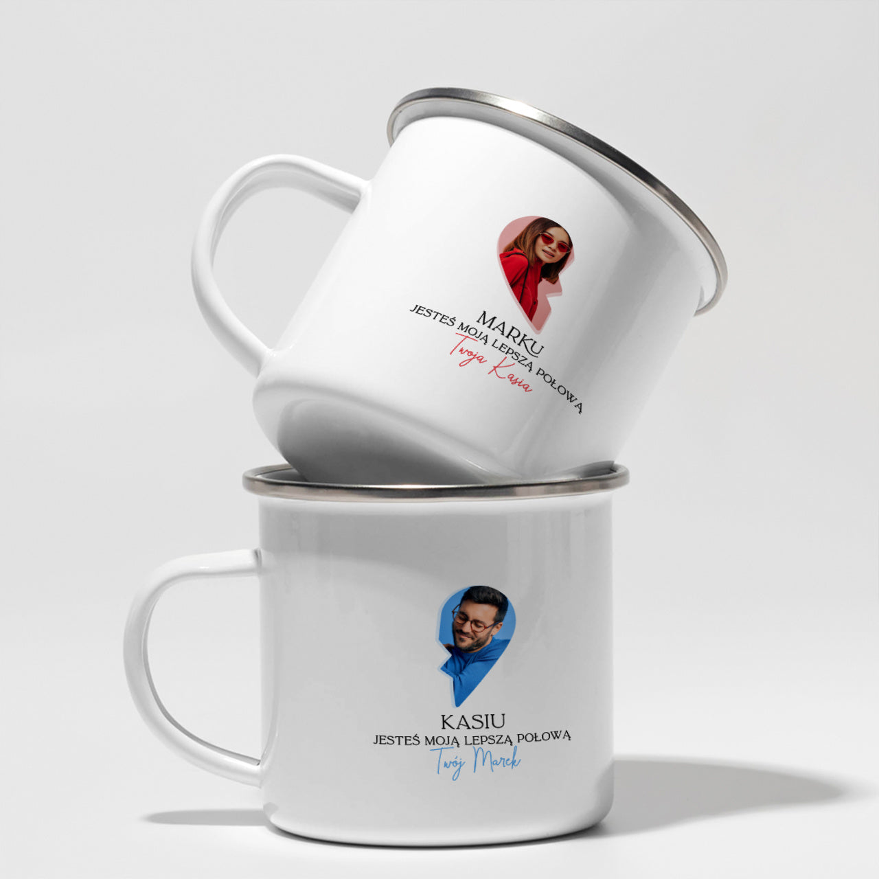 Personalizowane kubki na Walentynki dla pary