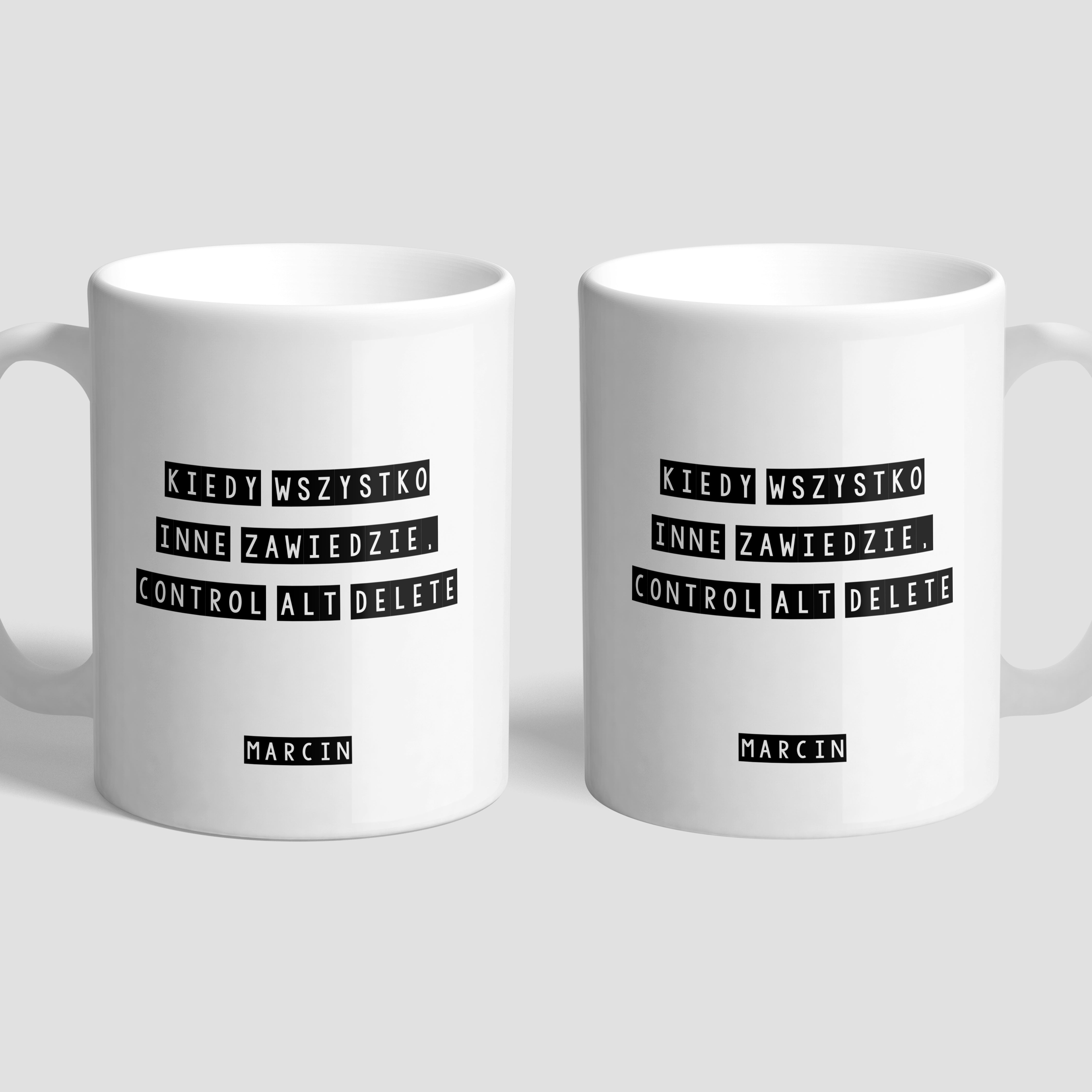 Kubek dla programisty - Control Alt Delete prezent dla informatyka prezent dla programisty gadżet dla programisty