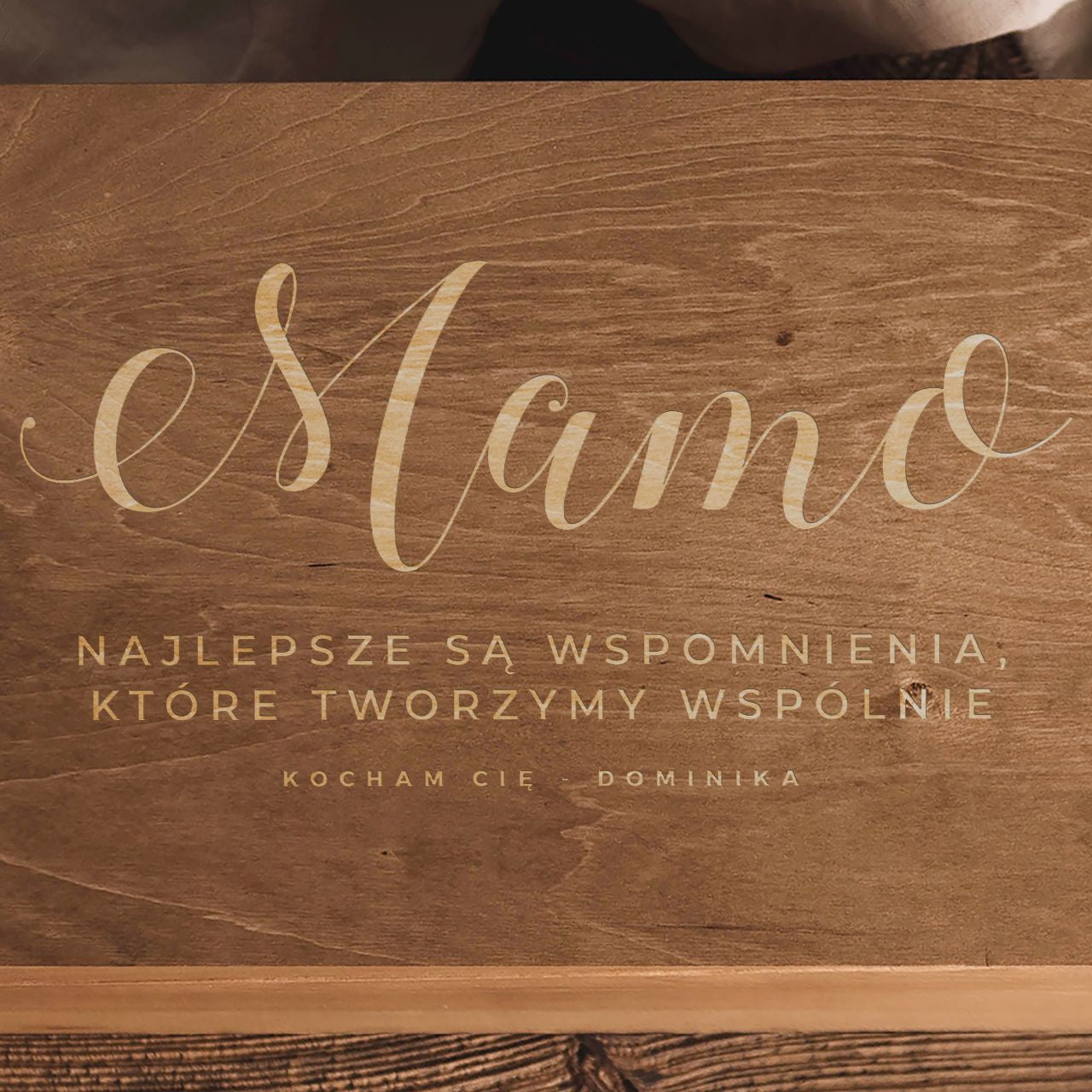 Personalizowany prezent dla mamy - pudełko wspomnień pudełko na pamiątki prezent na dzień matki