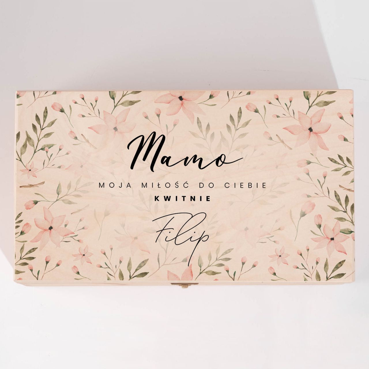 Personalizowana skrzynka z narzędziami do ogrodu - prezent dla mamy