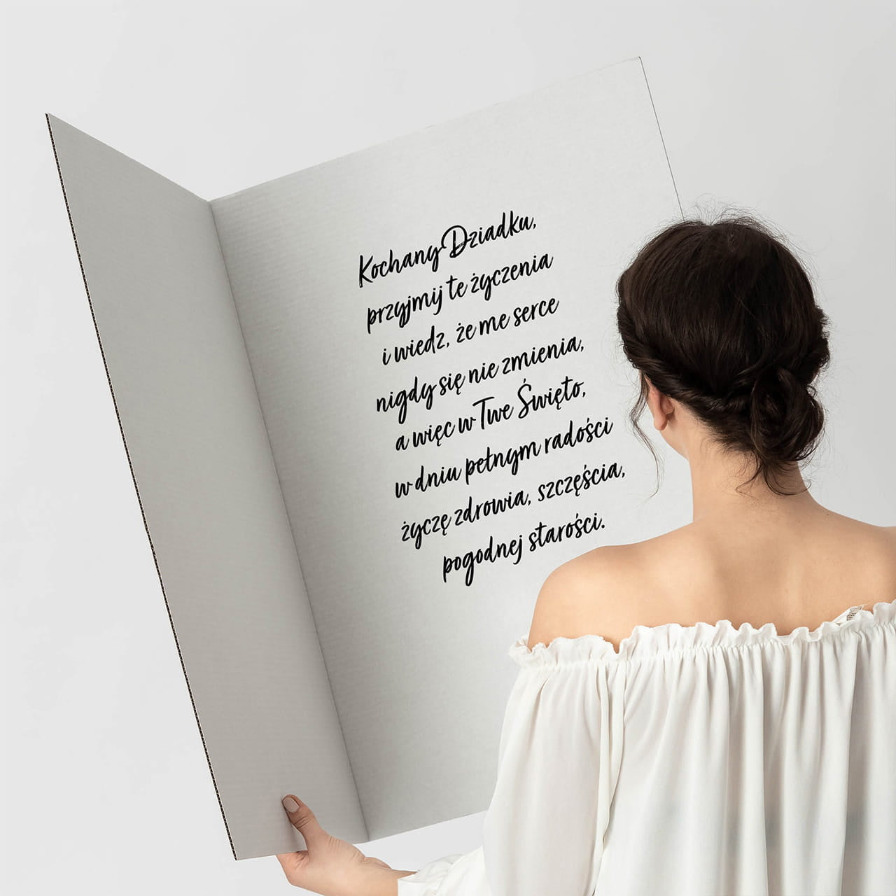 Kartka ze zdjęciem na Dzień Dziadka - kartka XXL