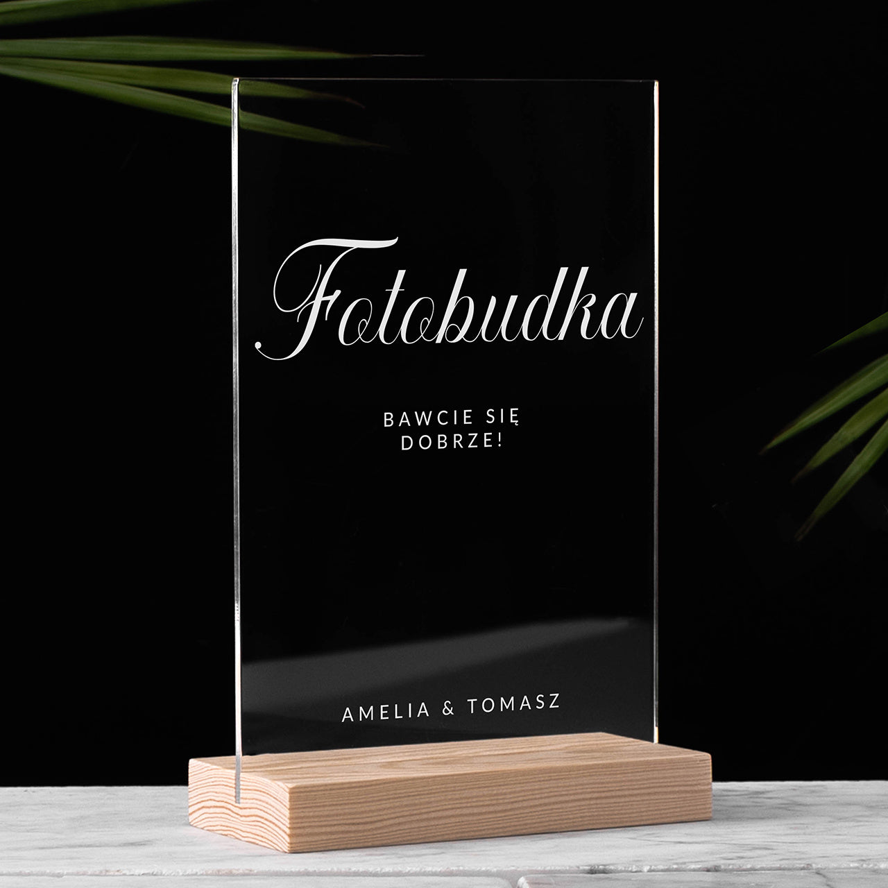 Informacyjna tabliczka - fotobudka