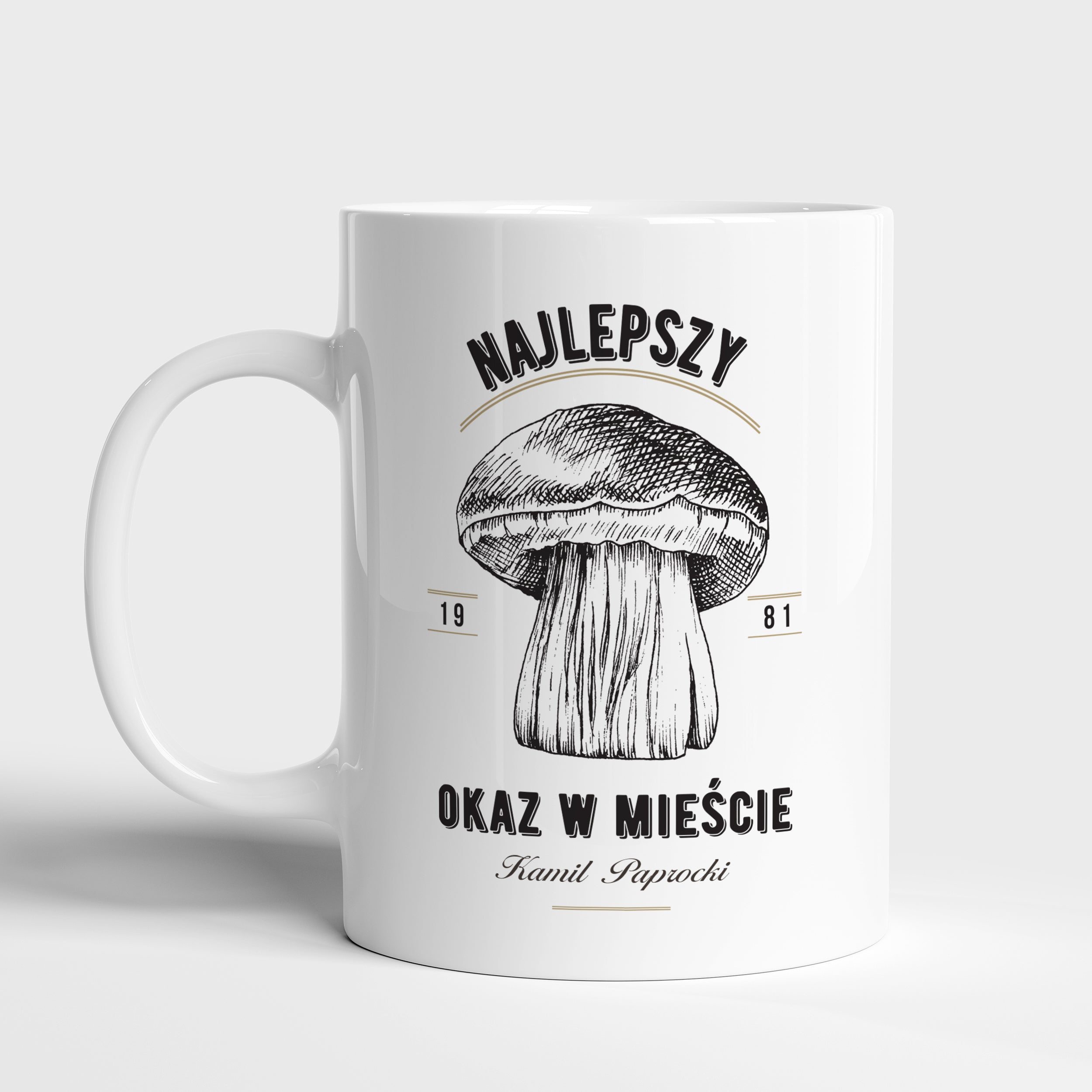 Personalizowany kubek dla grzybiarza