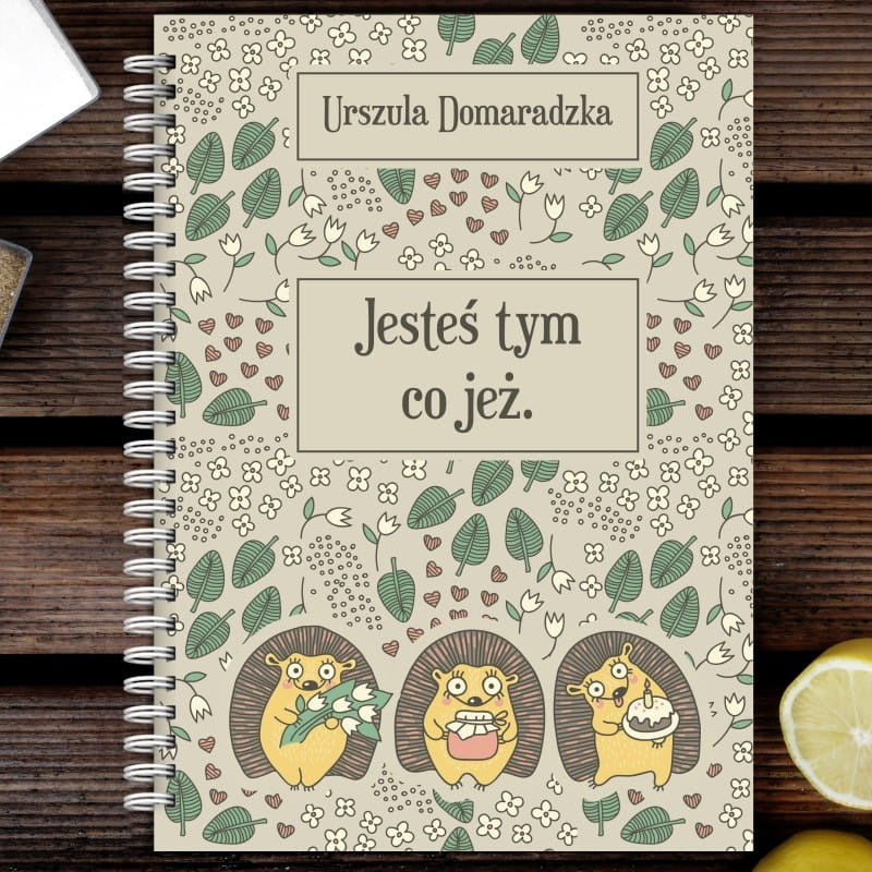 Personalizowany zeszyt na przepisy - upominek na imieniny prezent na imieniny  kucharski przepiśnik