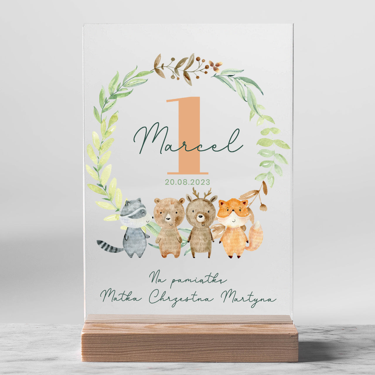 Personalizowana statuetka na Roczek - pamiątka