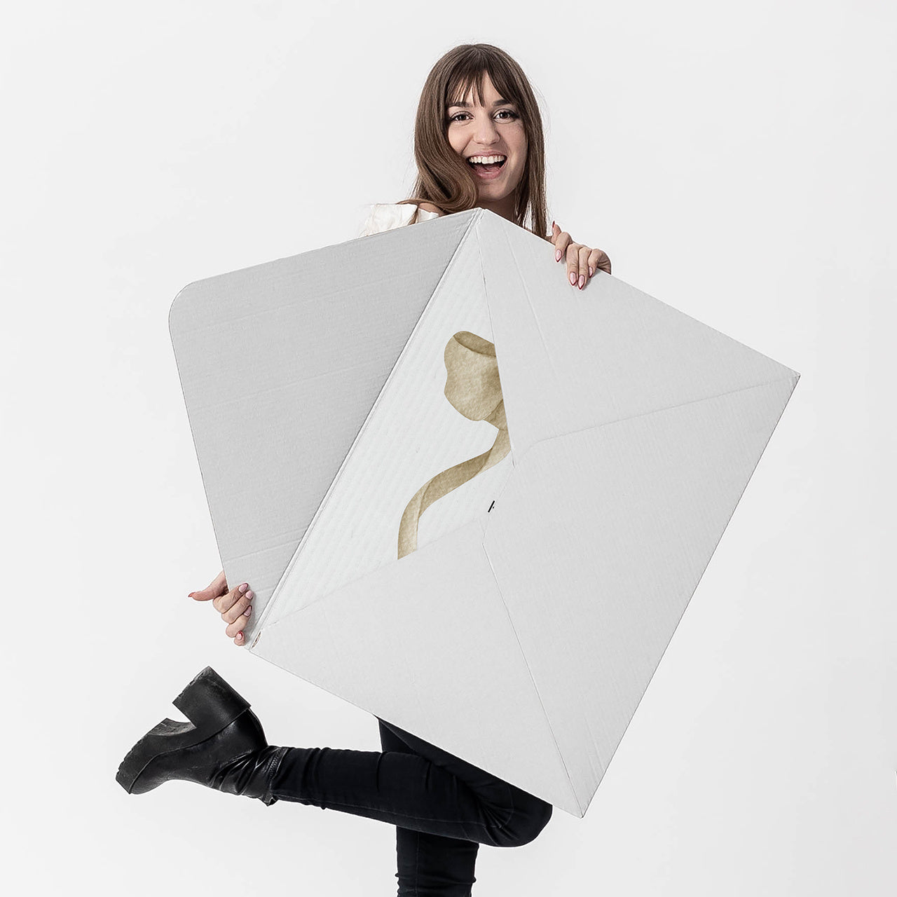 Duża personalizowana kartka na komunię - Kokardka personalizowana kartka komunijna pamiątka komunijna 