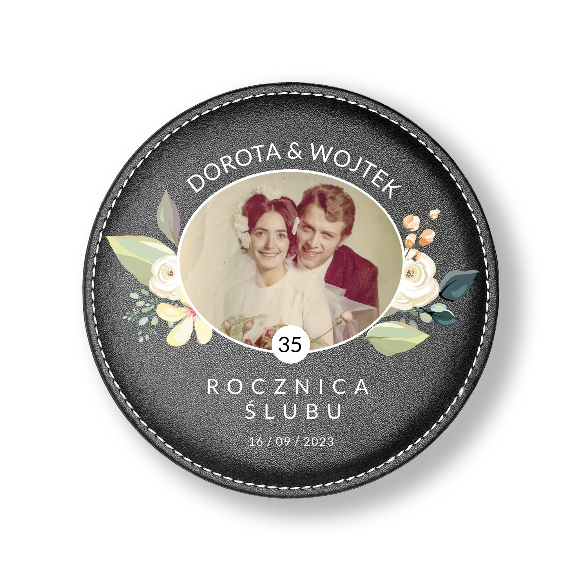 Zestaw do wina ze zdjęciem na rocznicę ślubu