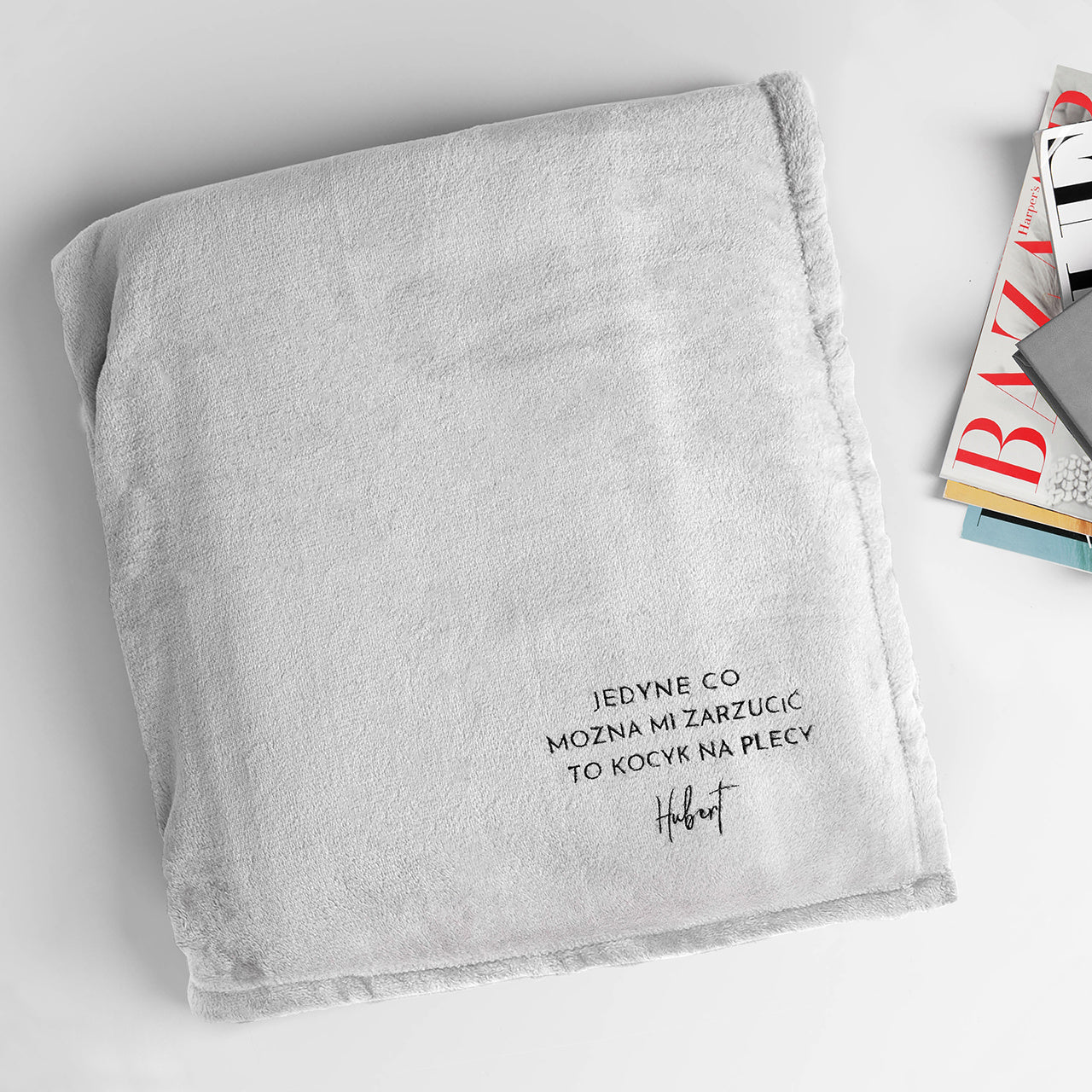 Personalizowany koc na Dzień Chłopaka koc dla chłopaka prezent dla chłopaka prezent na Dzień Chłopaka